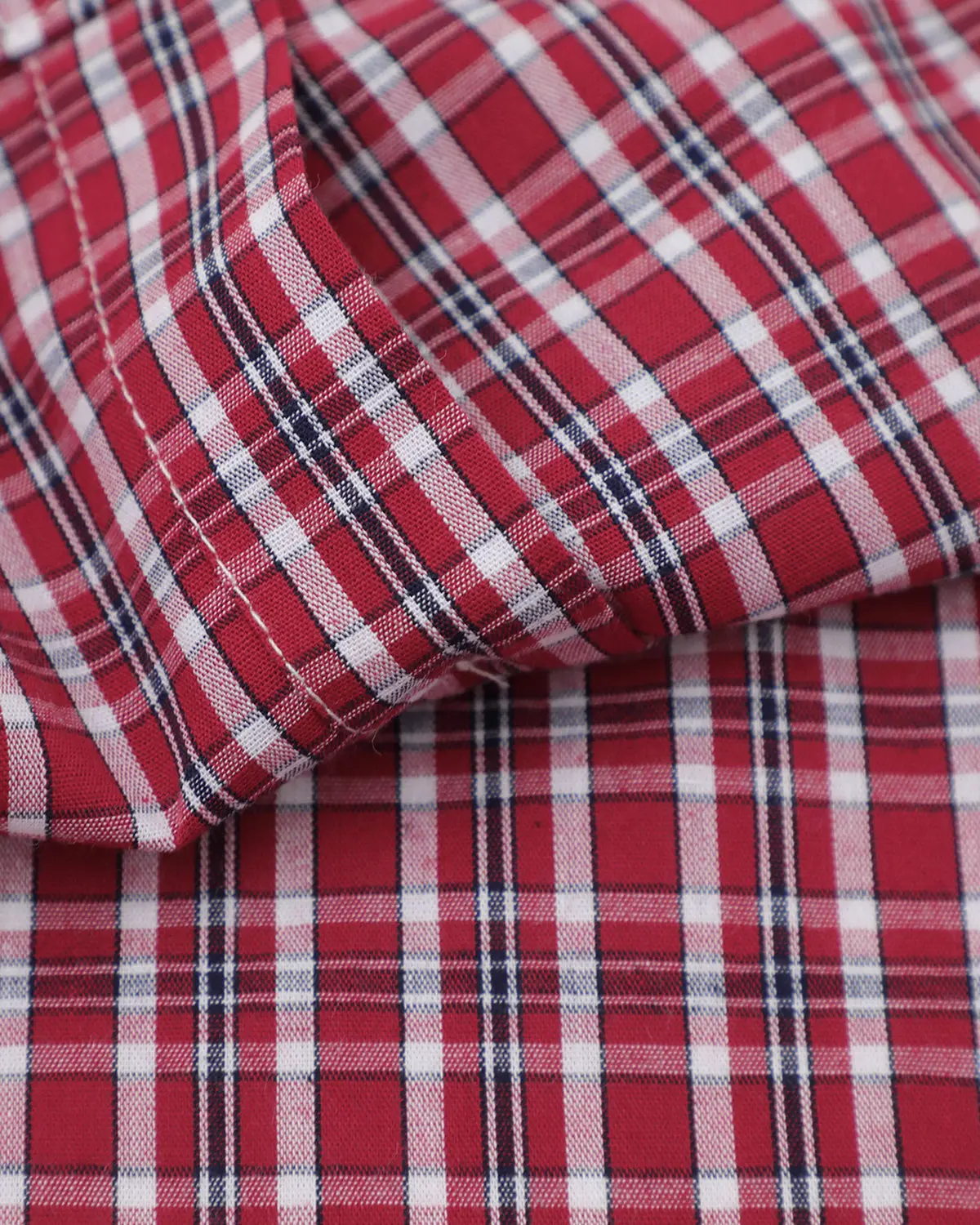 Plaid Script Embroidered Short-Sleeve Shirt | Inflation Streetwear - Image 17
