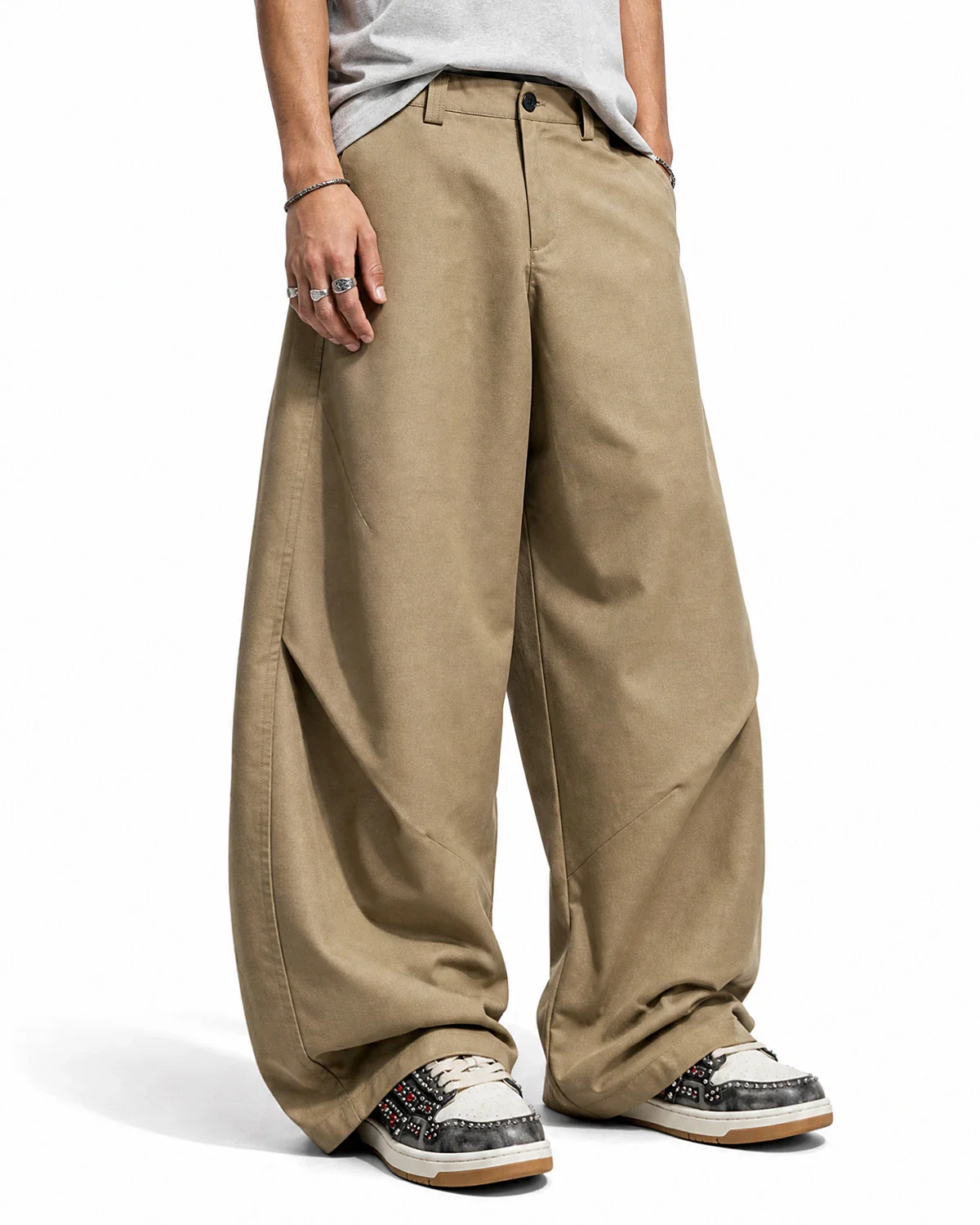 Pleated Barrel Tailored Pants | Inflation Streetwear - Image 6