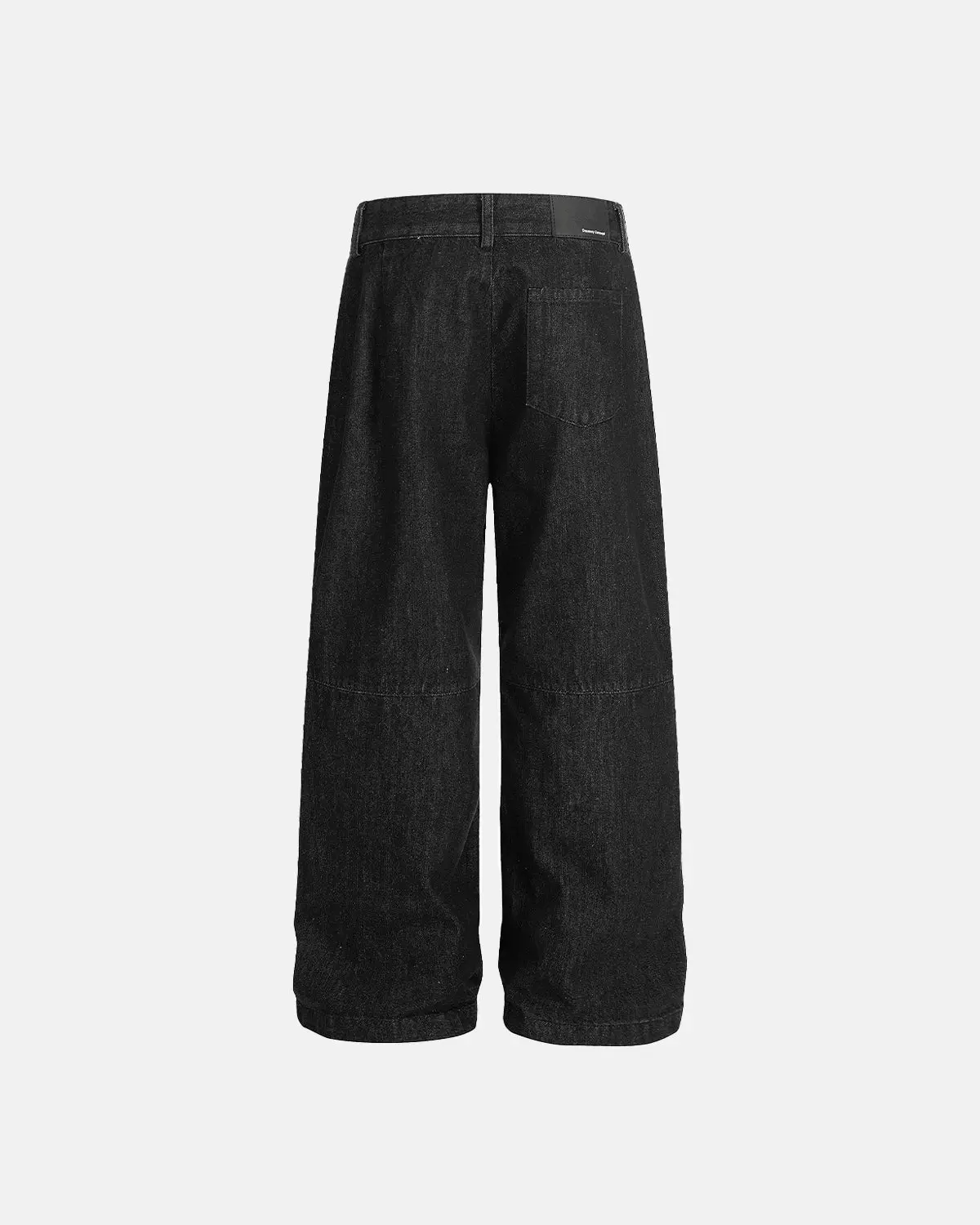 Pleated Raw Baggy Jeans | Inflation Streetwear - Image 3