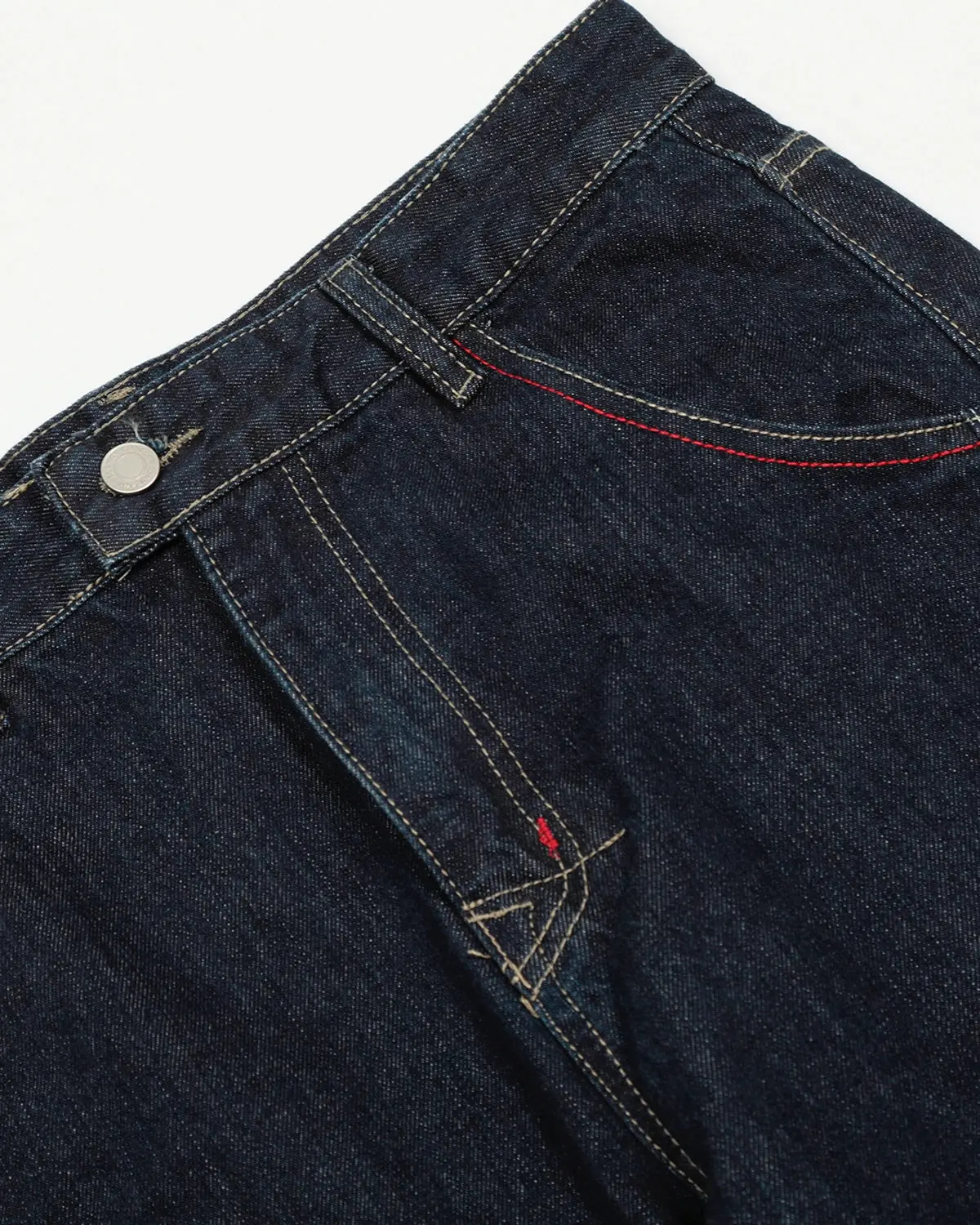 Raw Blue Deconstructed Baggy Jeans | Inflation Streetwear - Image 4