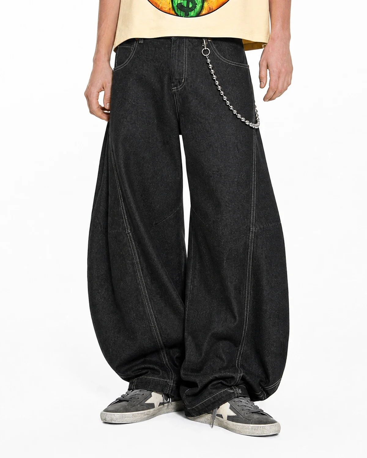 Raw Color Super Baggy Jeans | Inflation Streetwear - Image 5