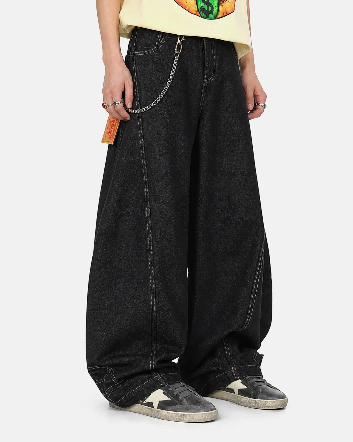 Raw Color Super Baggy Jeans | Inflation Streetwear - Image 6