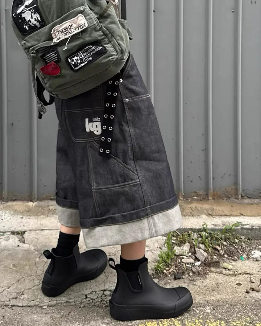 Raw Denim Carpenter Long Jorts | Inflation Streetwear - Image 7