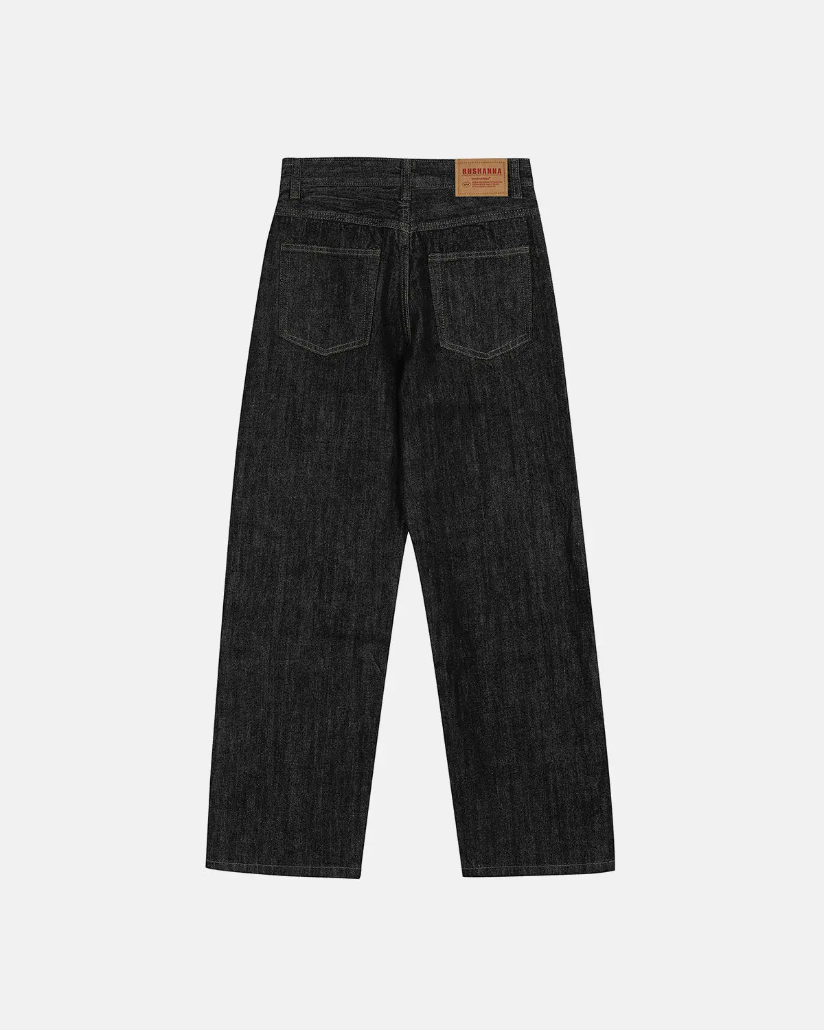 Raw Straight-leg Denim Pants | Inflation Streetwear - Image 2