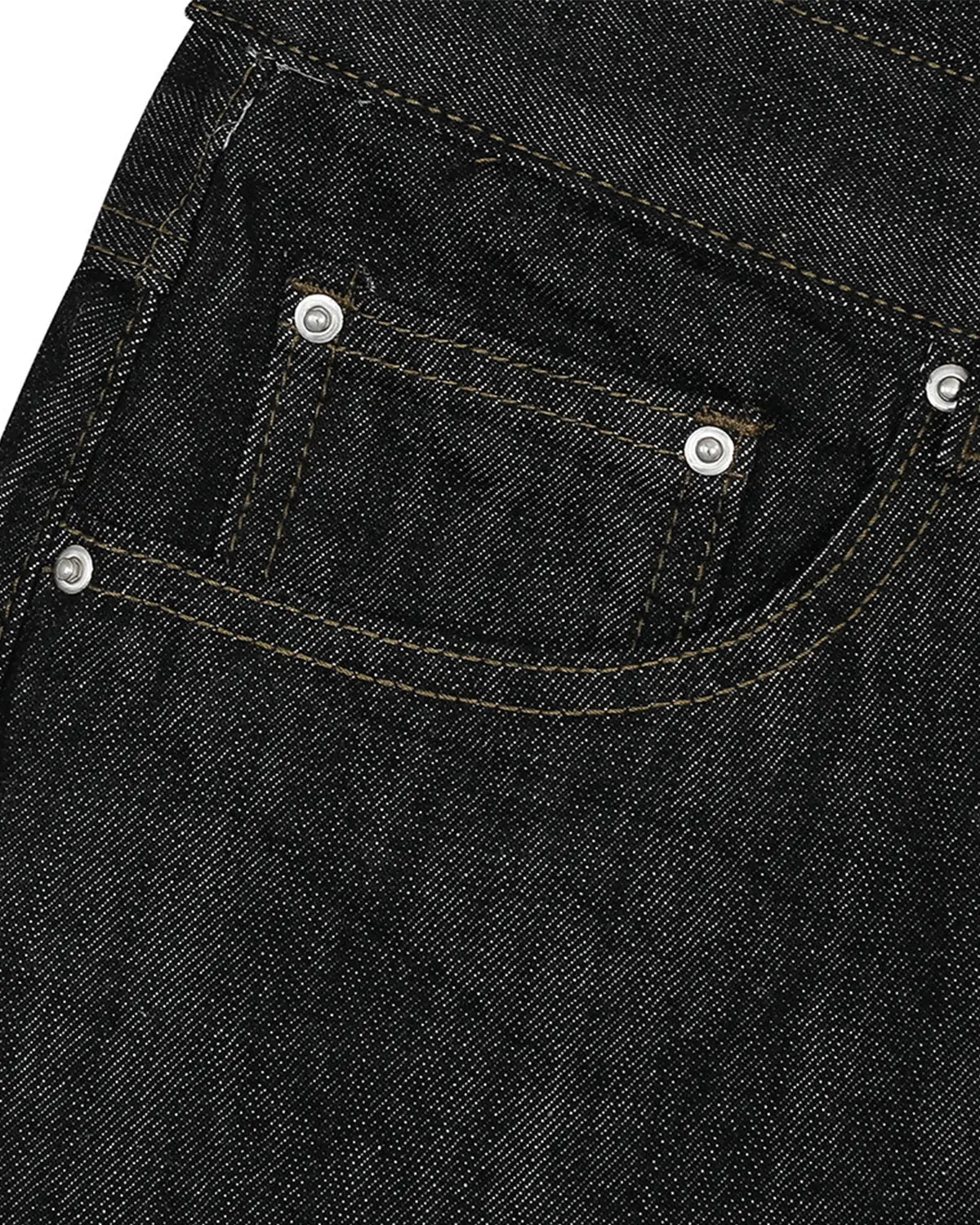 Raw Straight-leg Denim Pants | Inflation Streetwear - Image 7