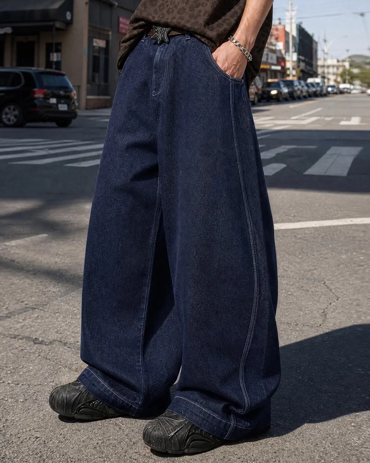 Raw Washed Barrel Jeans | Inflation Streetwear - Image 5