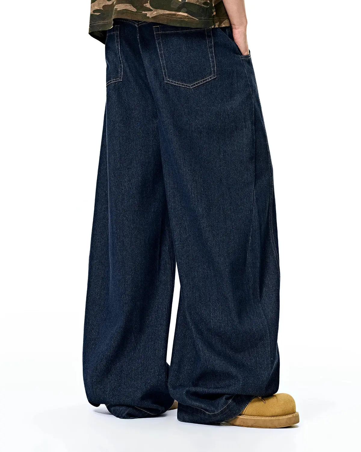 Raw Washed Barrel Jeans | Inflation Streetwear - Image 8