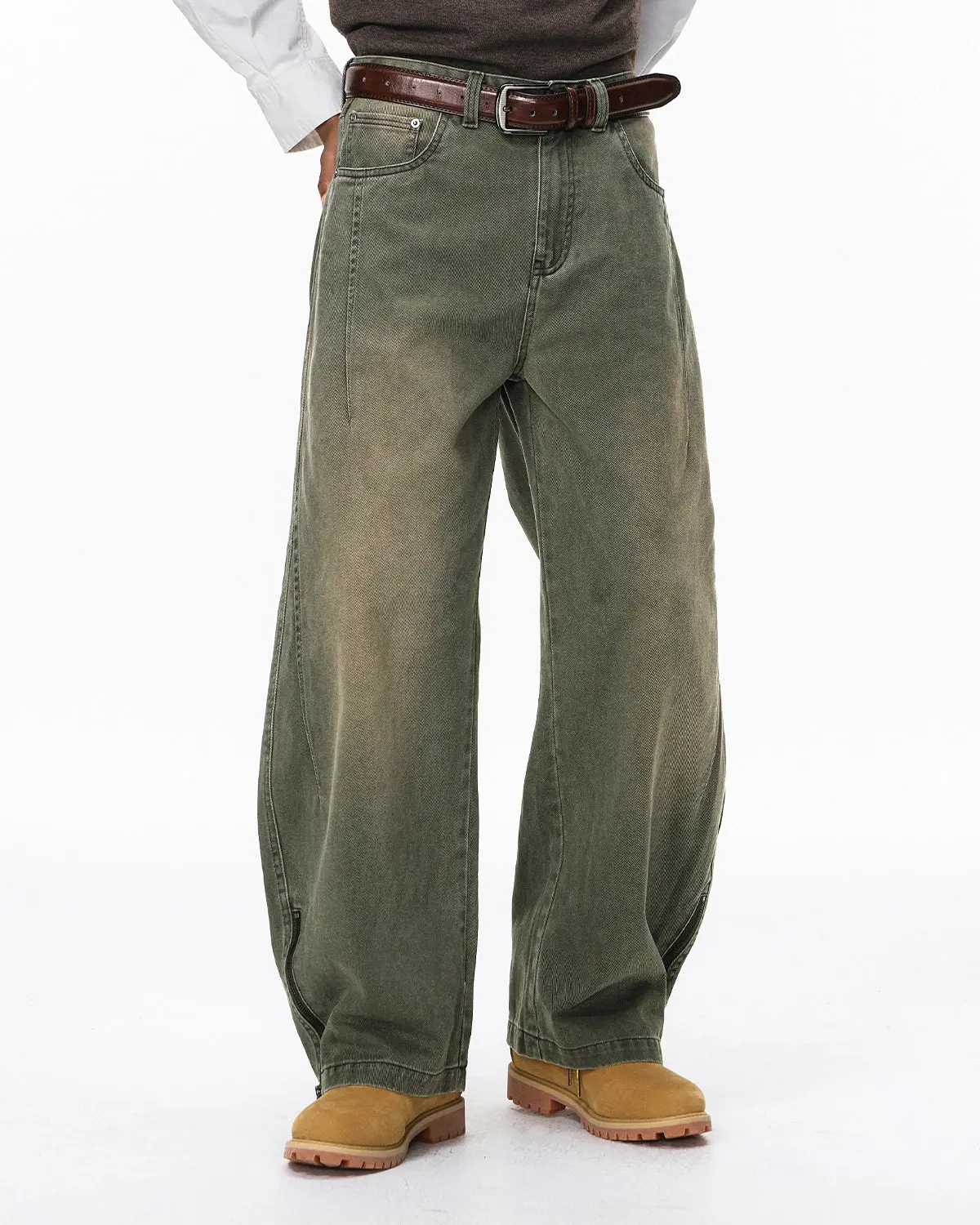 Retro Acid Wash Baggy Cargo Pants | Inflation Streetwear - Image 3