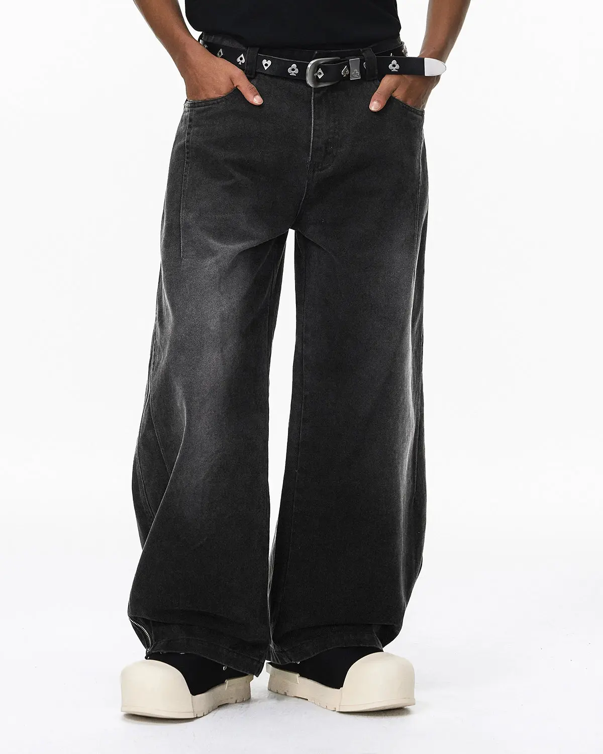 Retro Acid Wash Baggy Cargo Pants | Inflation Streetwear - Image 5