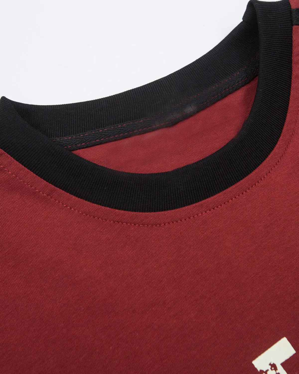 Retro Letter Print Layered Stripe T-Shirt | Inflation Streetwear - Image 5