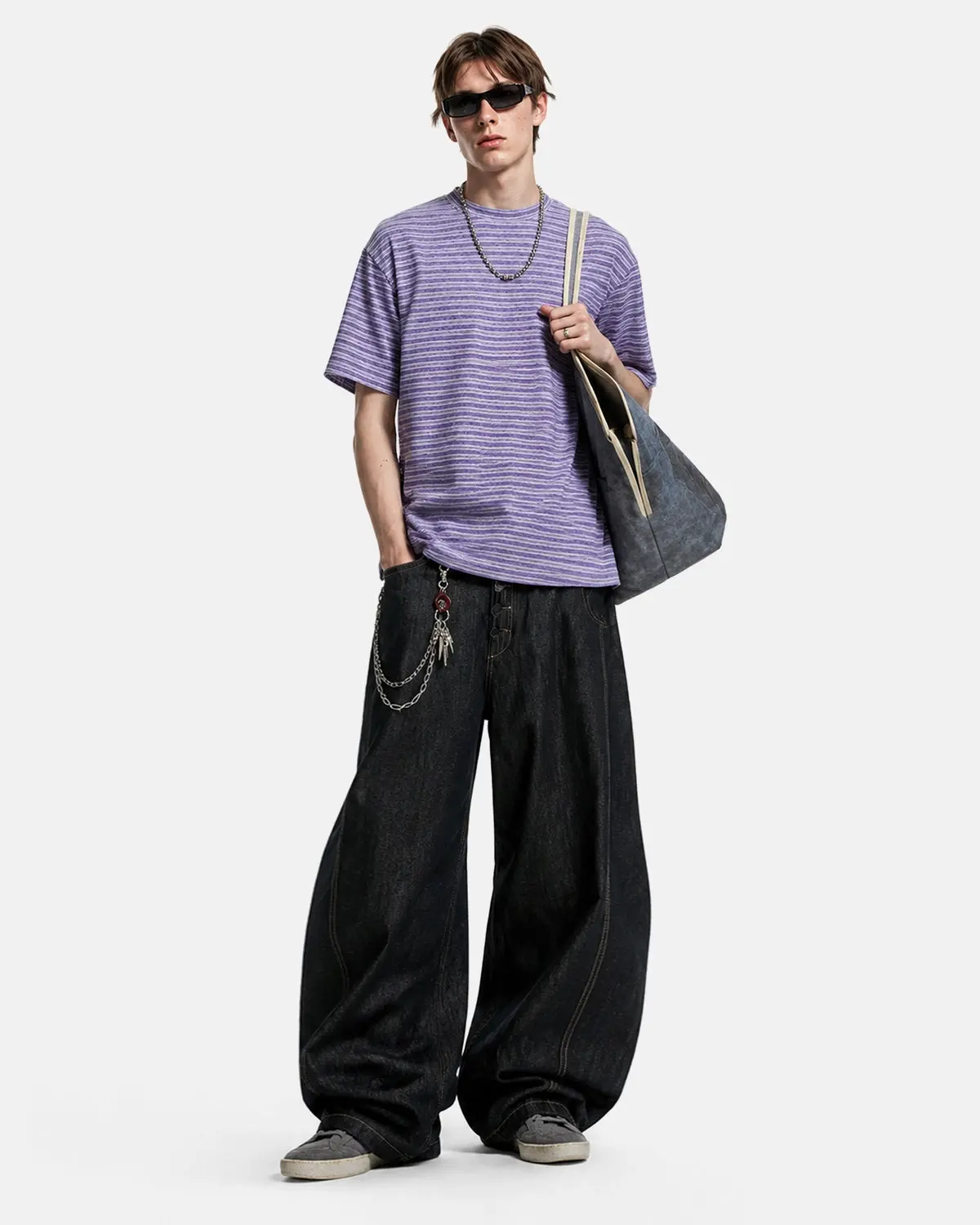 Retro Striped Boxy T-Shirt | Inflation Streetwear - Image 3
