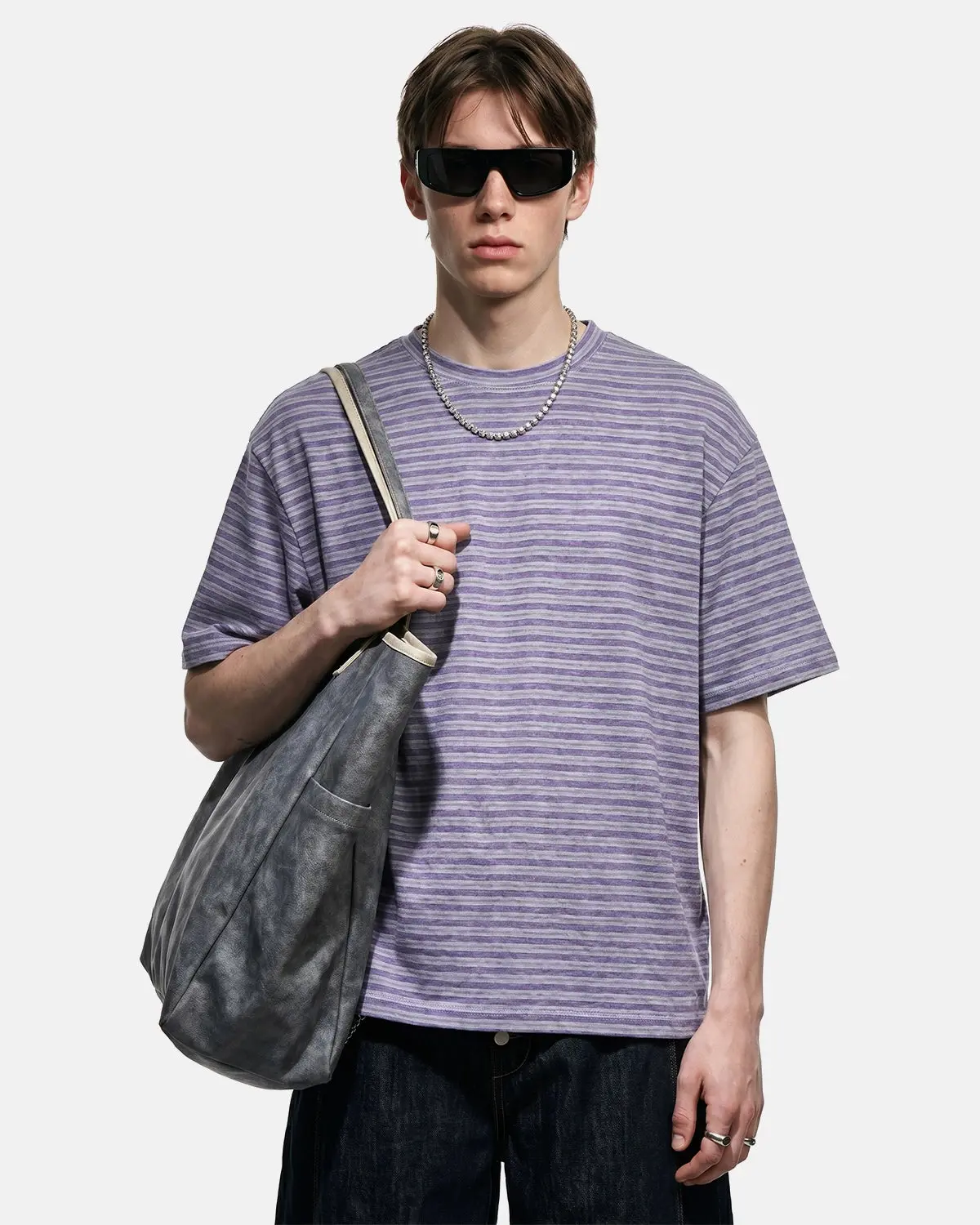 Retro Striped Boxy T-Shirt | Inflation Streetwear - Image 6