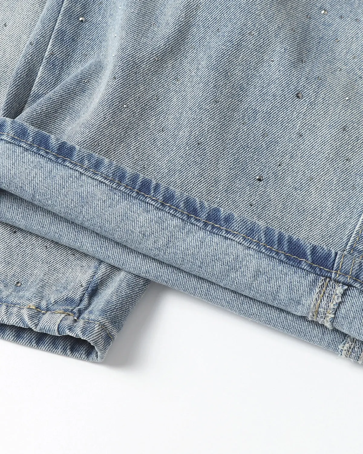 Rhinestone Baggy Barrel Jeans | Inflation Streetwear - Image 10