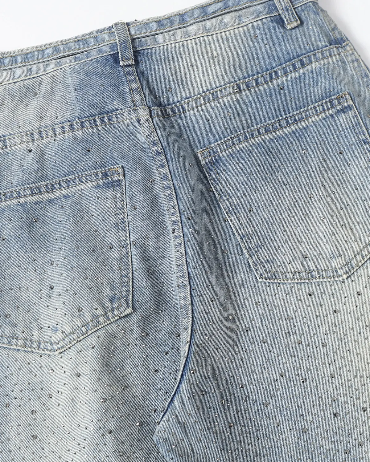 Rhinestone Baggy Barrel Jeans | Inflation Streetwear - Image 9