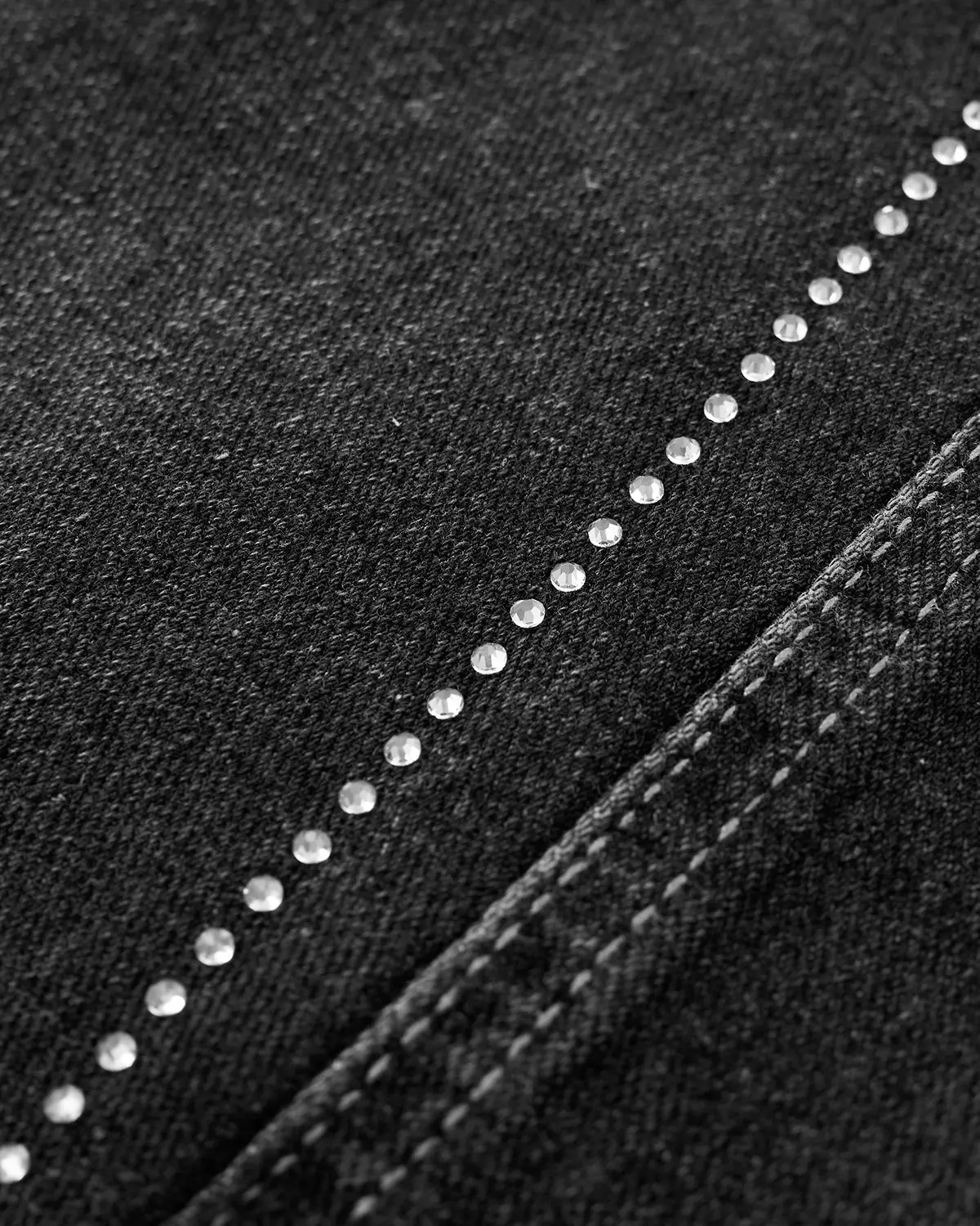 Rhinestone Stitching Barrel Jeans | Inflation Streetwear - Image 5