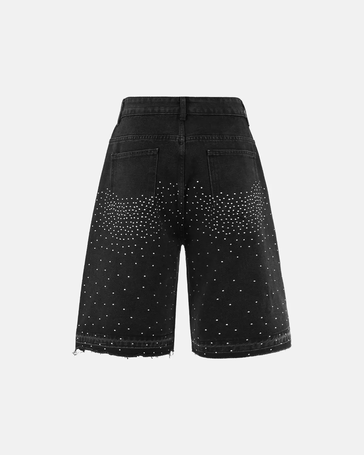 Rhinestone Straight Leg Jorts | Inflation Streetwear - Image 9