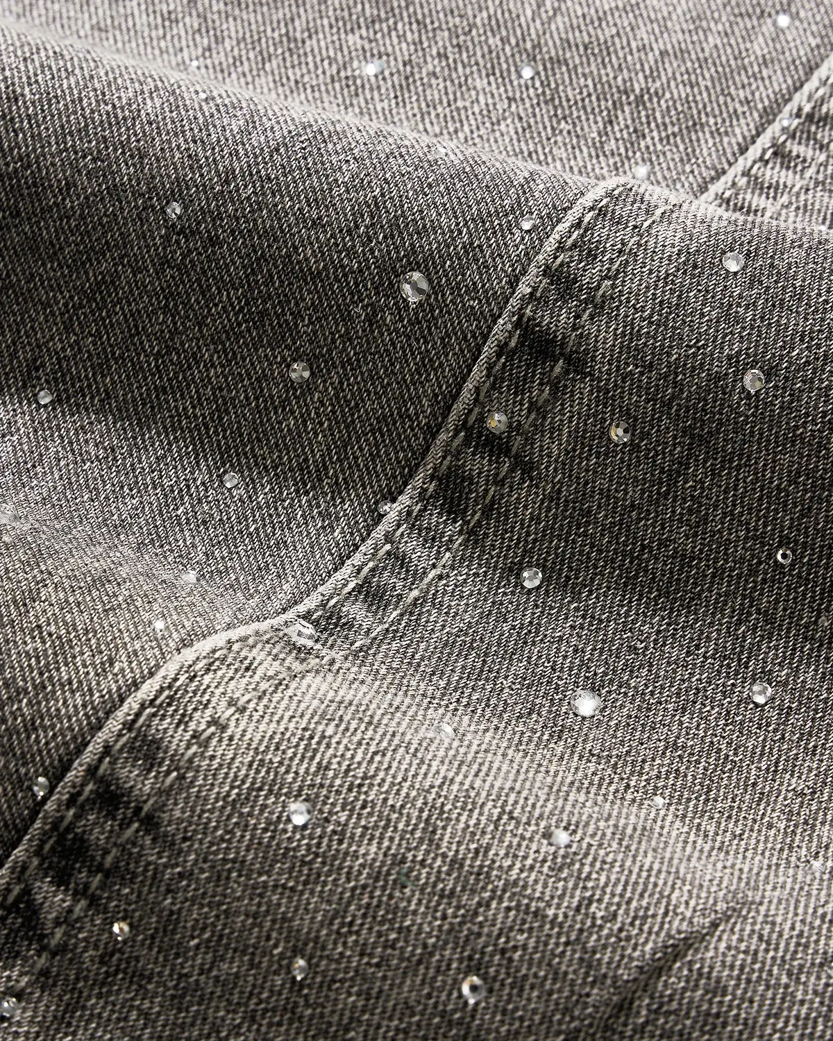 Rhinestone Washed Barrel Jeans| Inflation Streetwear - Image 8