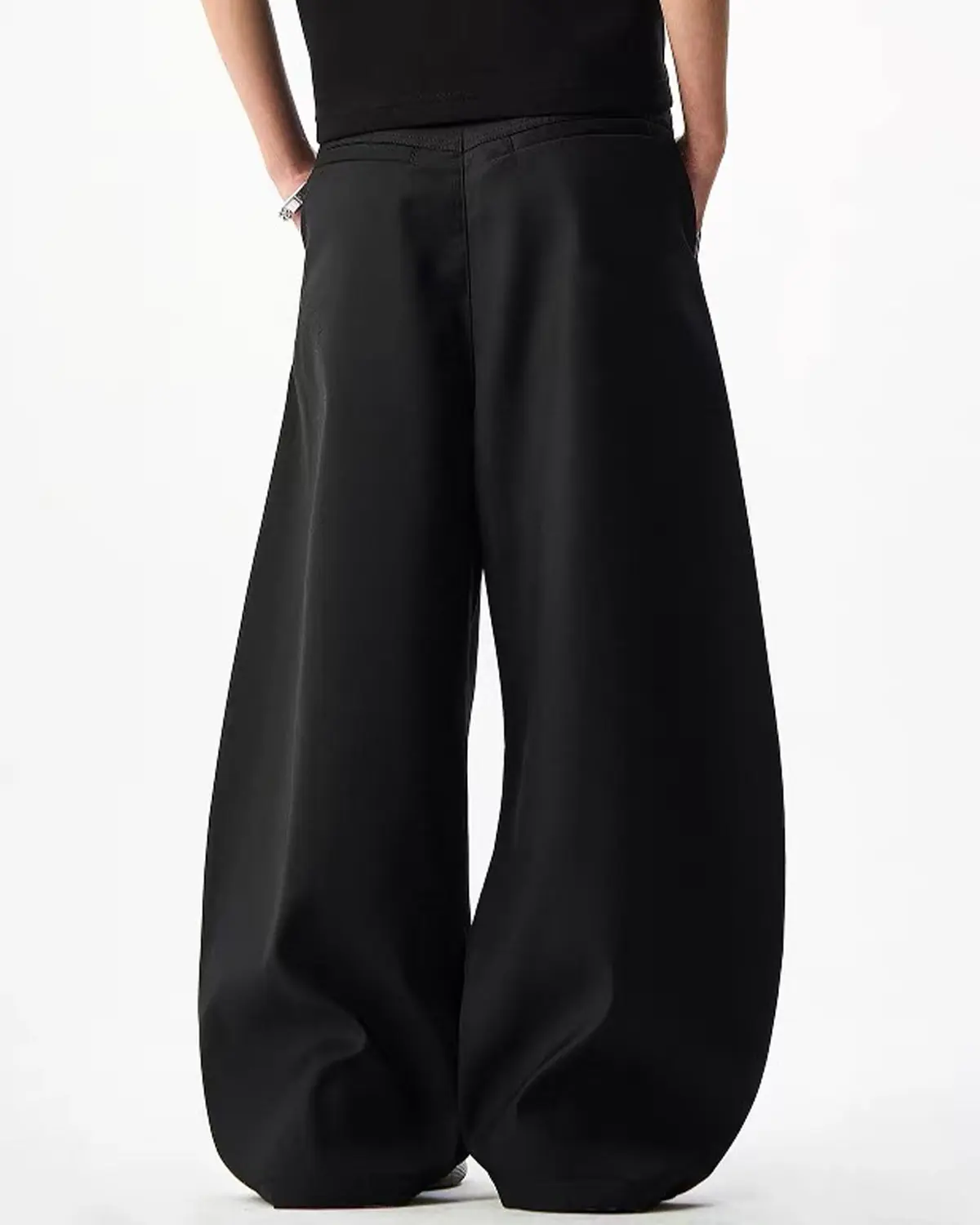 Rope Belt Wide Leg Tailored Pants | Inflation Streetwear - Image 5