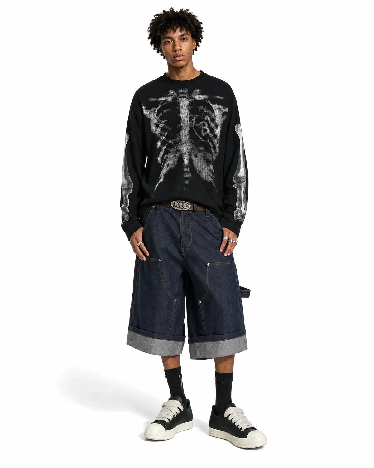 Skeleton Graphic Washed Long Sleeve | Inflation Streetwear - Image 3