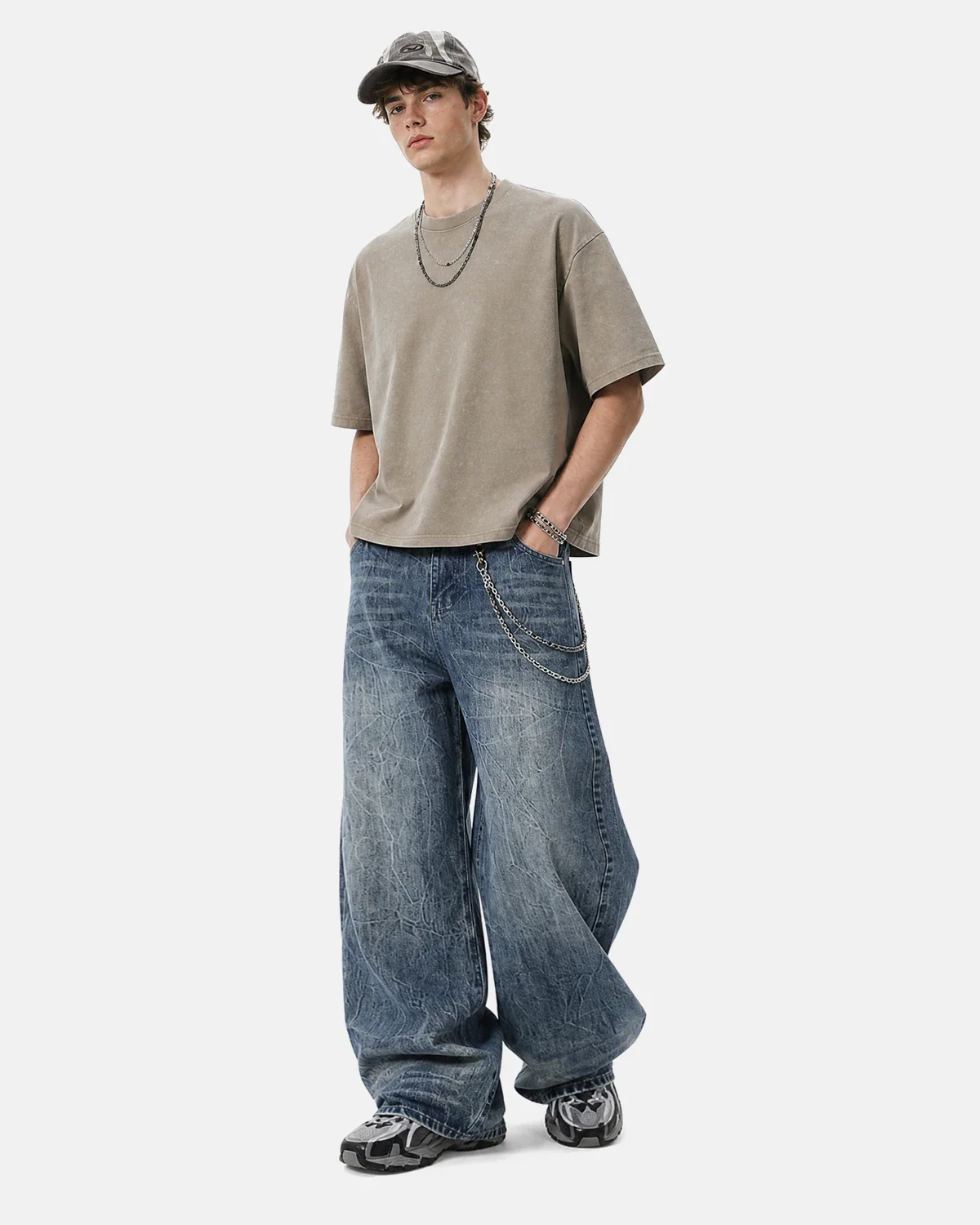 Snow Washed Heavyweight Boxy T-Shirt | Inflation Streetwear - Image 5