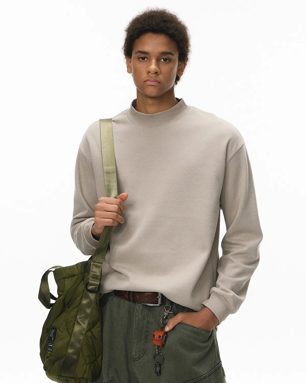 Soft Touch Mock Neck Sweatshirt | Inflation Streetwear - Image 10