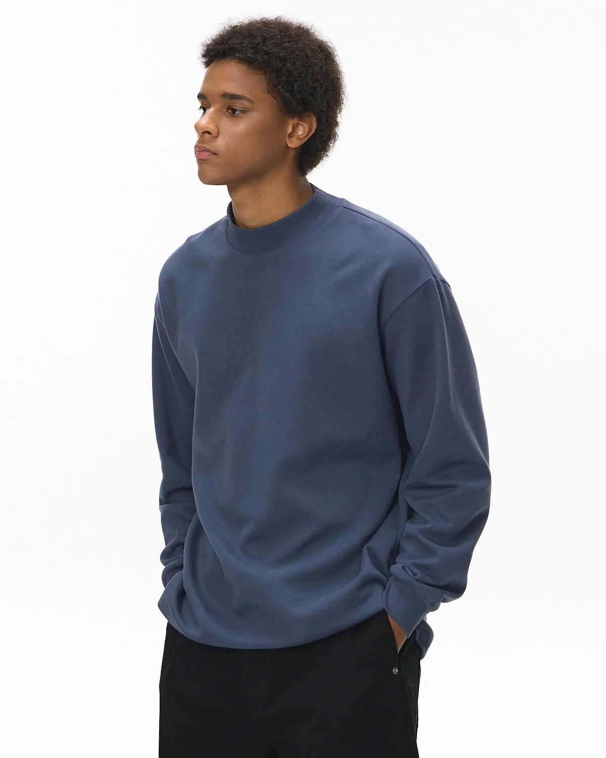 Soft Touch Mock Neck Sweatshirt | Inflation Streetwear - Image 9