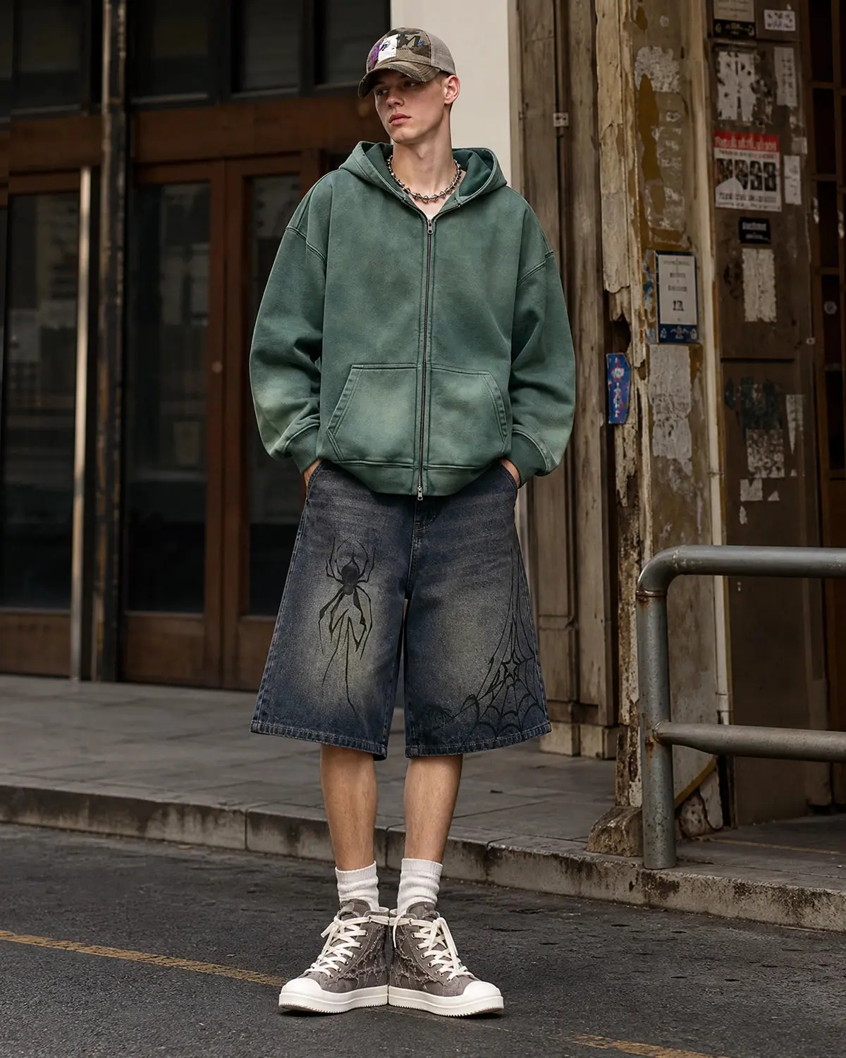 Spider Straight Leg Jorts | Inflation Streetwear - Image 3
