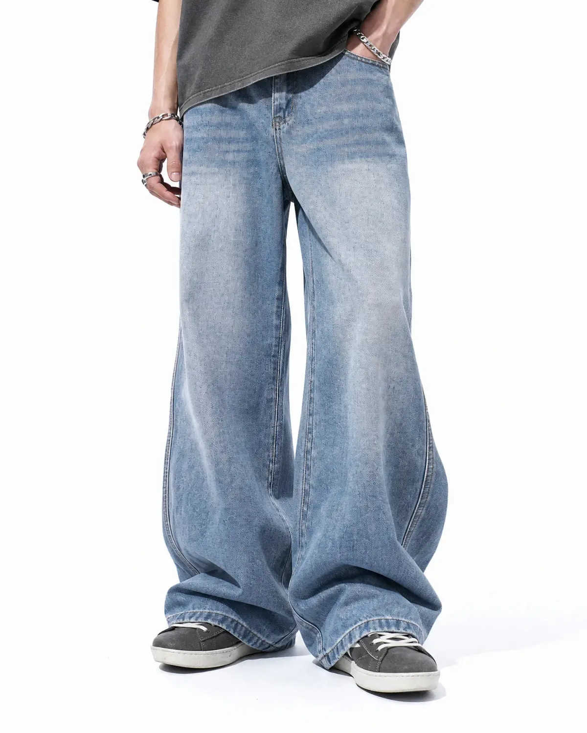 Star Pocket Bootcut Jeans | Inflation Streetwear - Image 2
