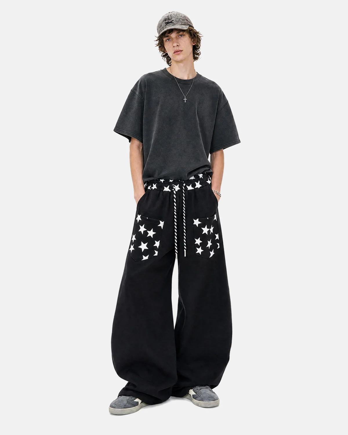Star Graphic Barrel Sweatpants | Inflation Streetwear - Image 4