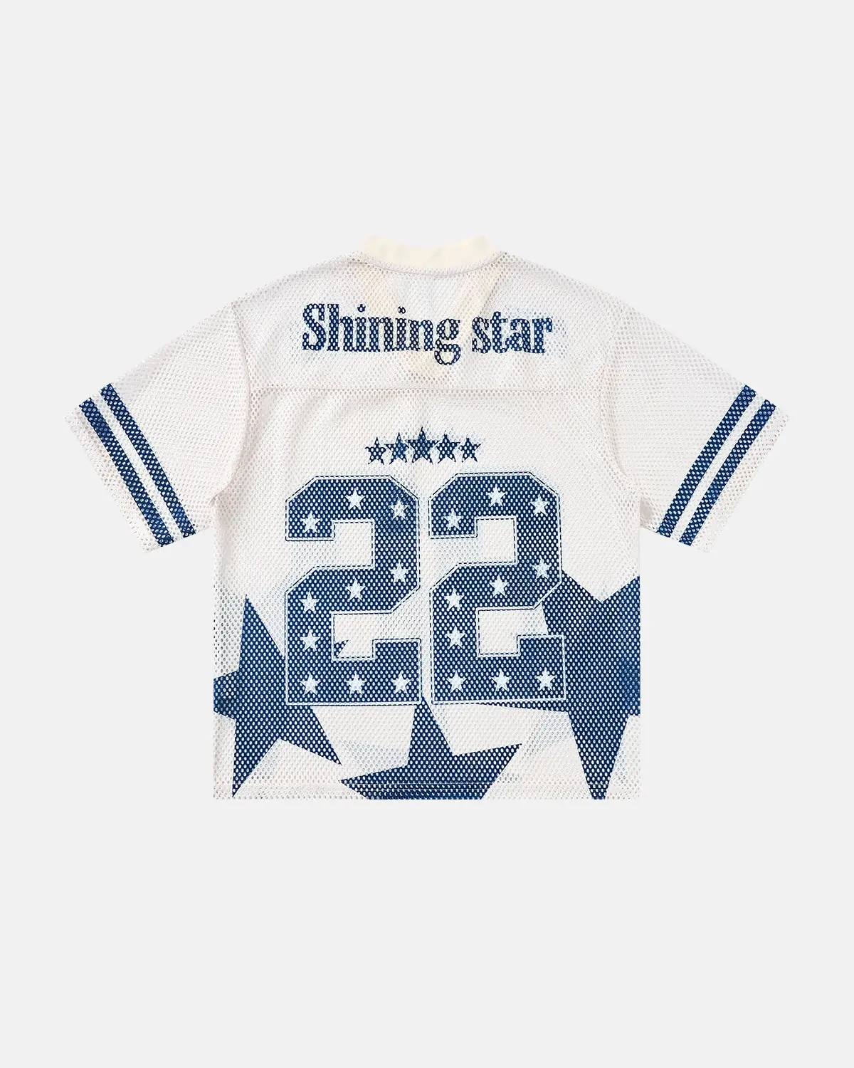 Star Graphic Oversized Mesh Jersey | Inflation Streetwear - Image 3