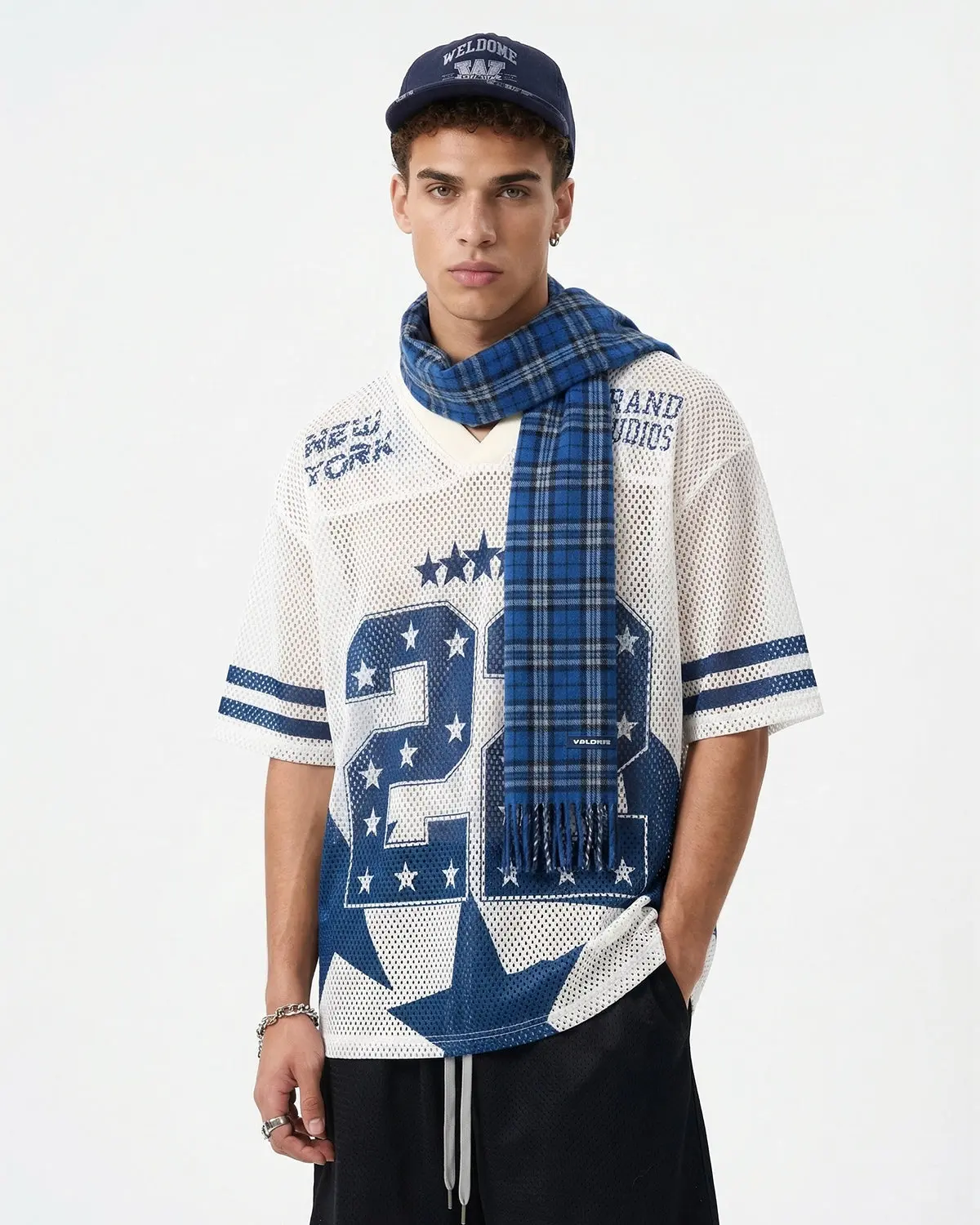 Star Graphic Oversized Mesh Jersey | Inflation Streetwear - Image 5