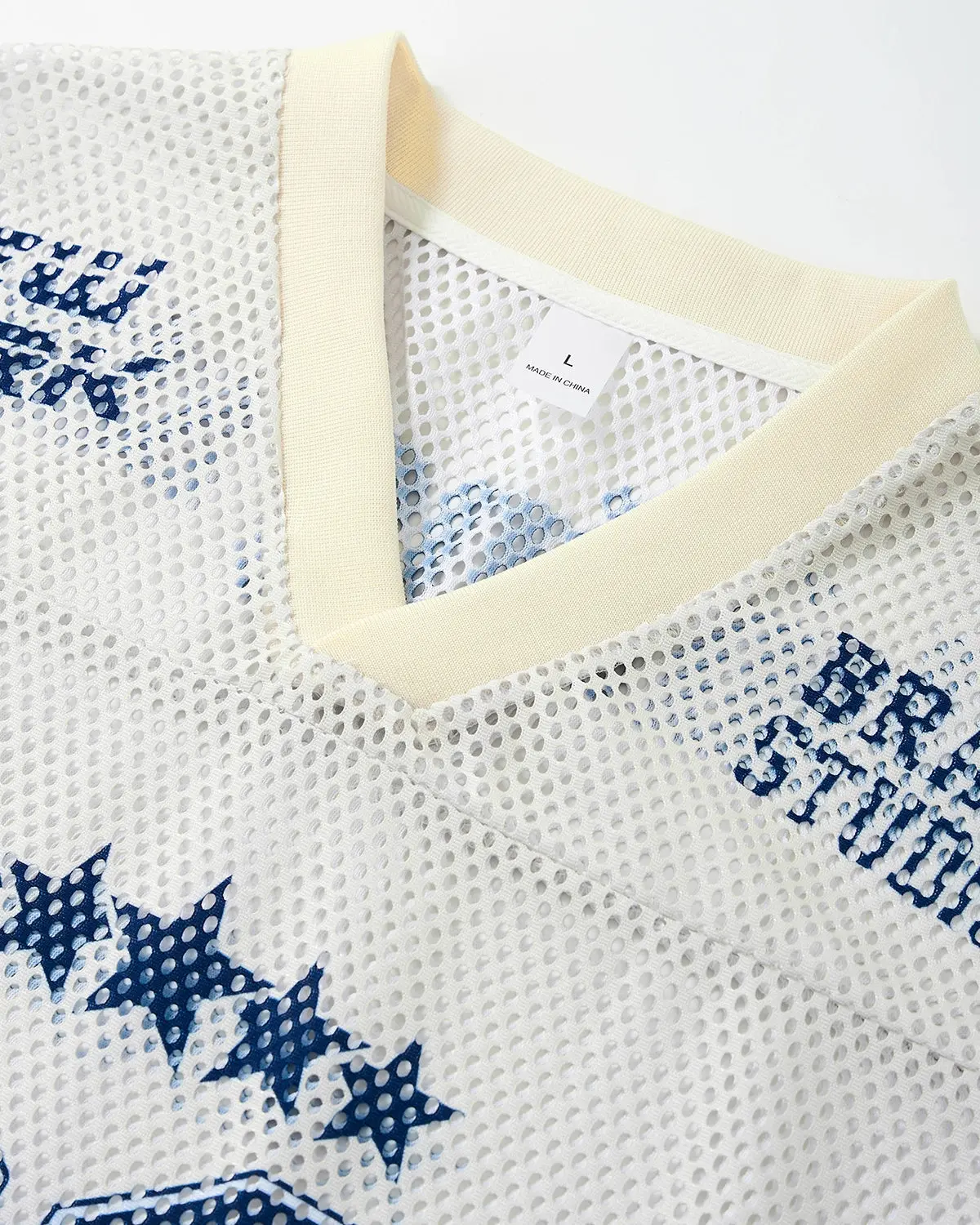 Star Graphic Oversized Mesh Jersey | Inflation Streetwear - Image 7