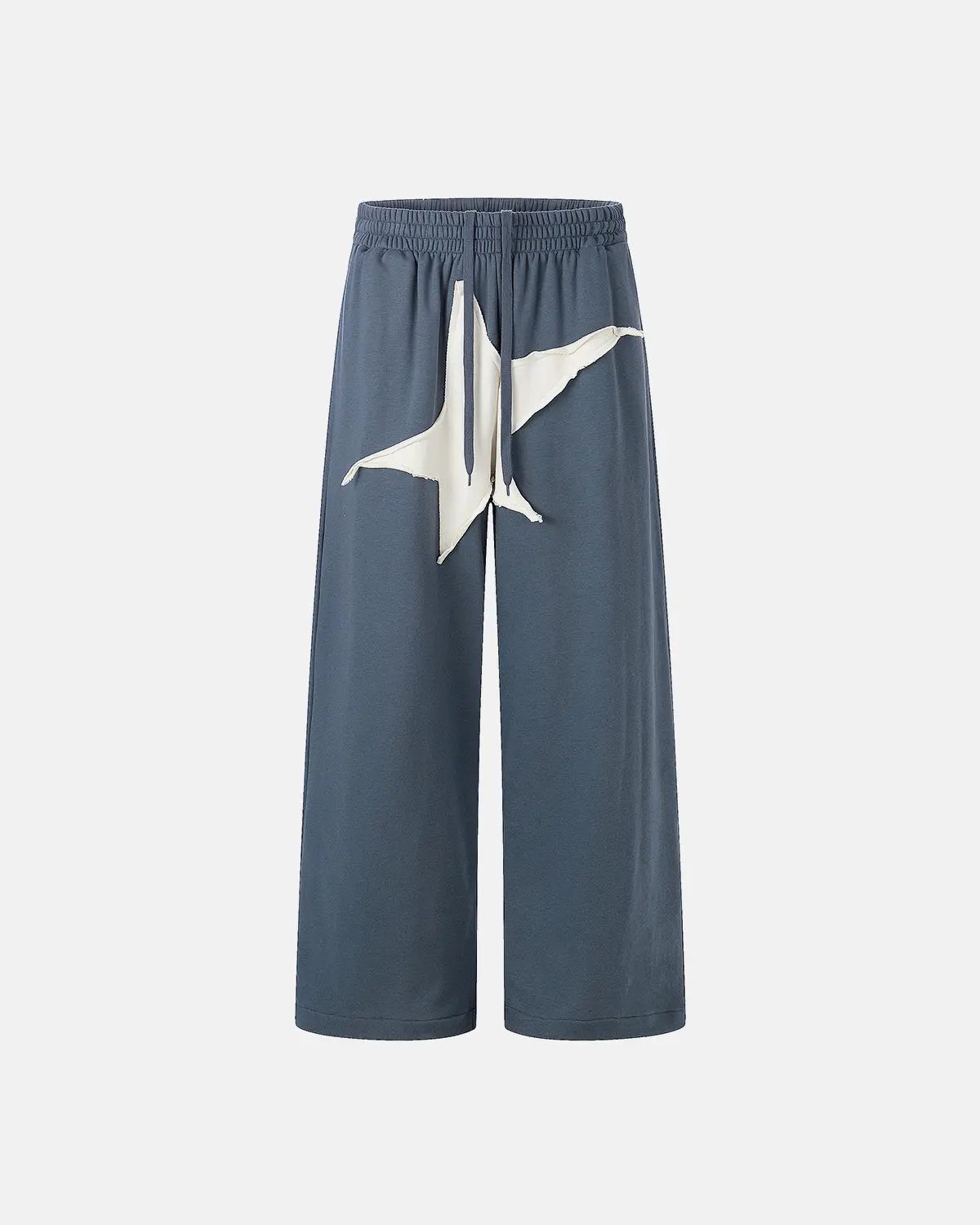 Star Patch Baggy Wide-Leg Sweatpants | Inflation Streetwear - Image 5