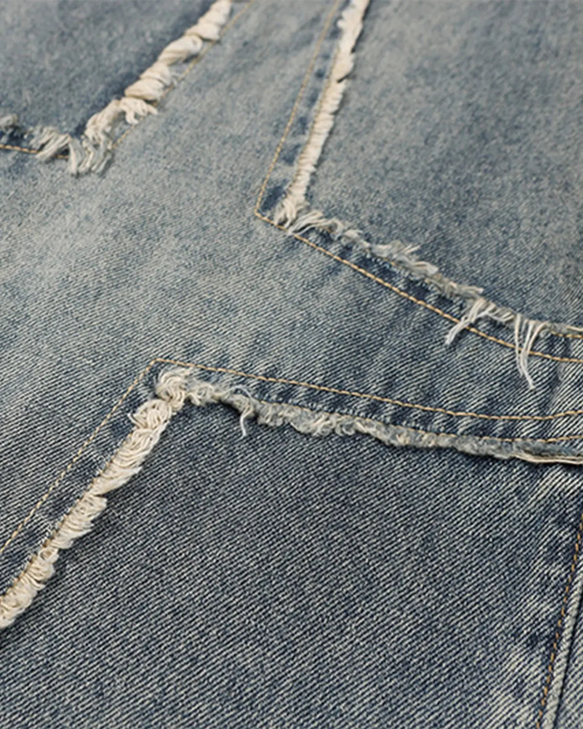 Star Patched Baggy Jeans | Inflation Streetwear - Image 6