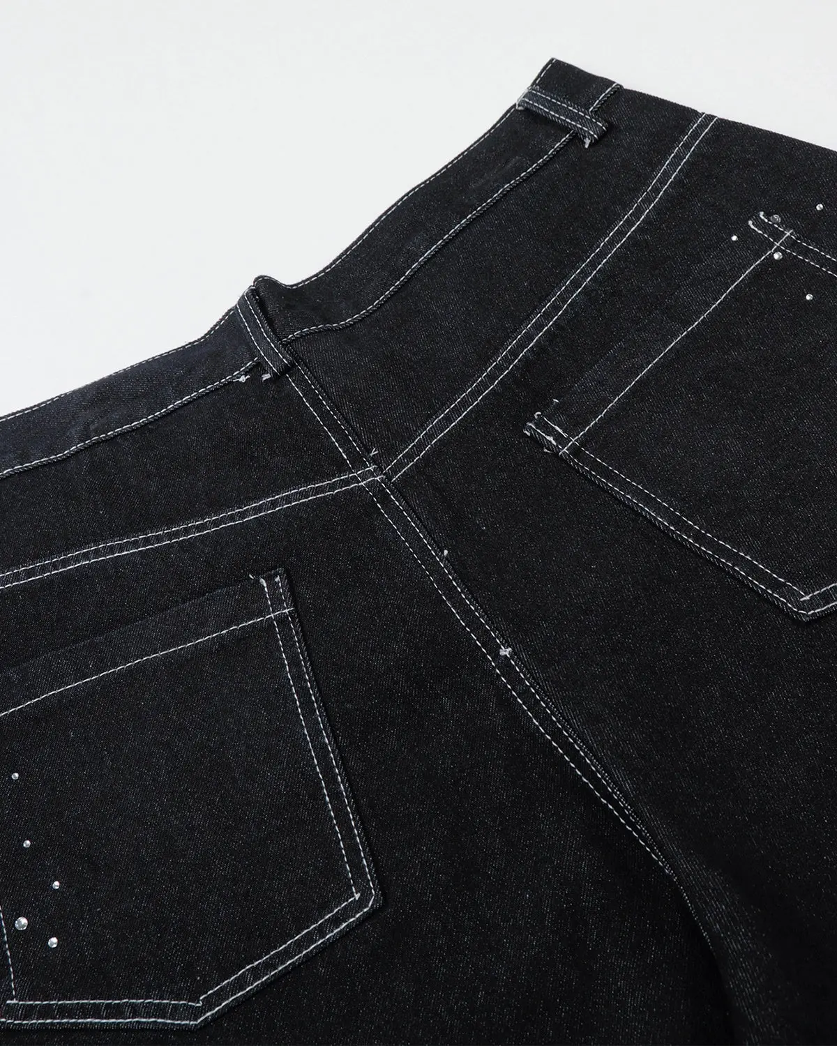 Star Rhinestone Denim Shorts | Inflation Streetwear - Image 10