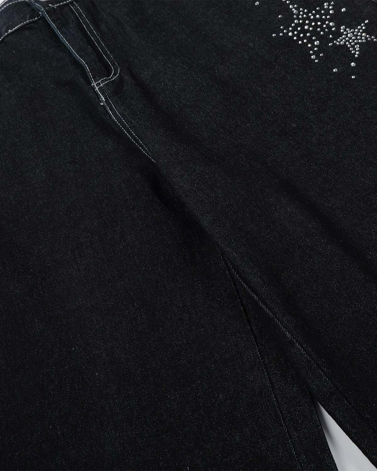 Star Rhinestone Denim Shorts | Inflation Streetwear - Image 13