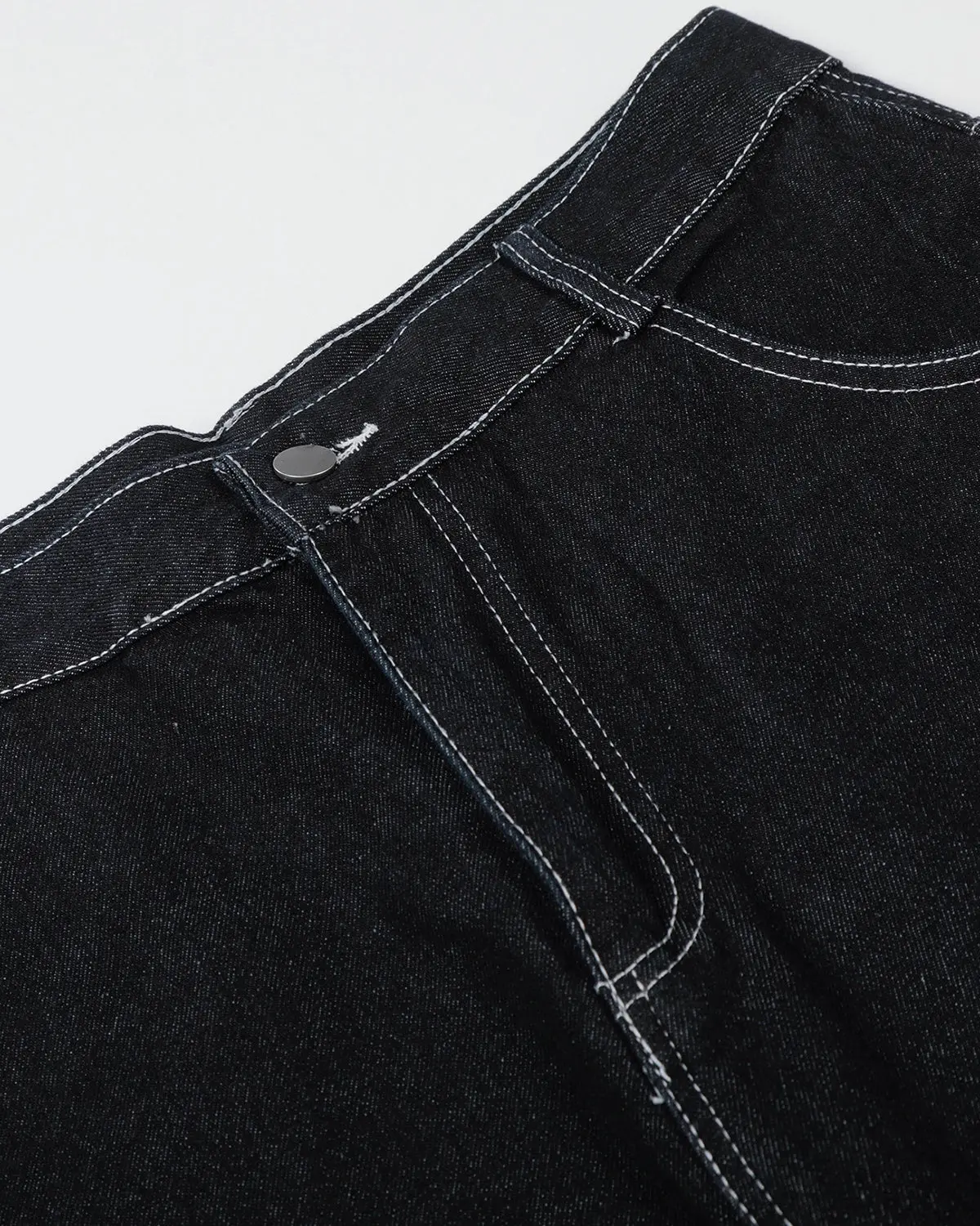 Star Rhinestone Denim Shorts | Inflation Streetwear - Image 9