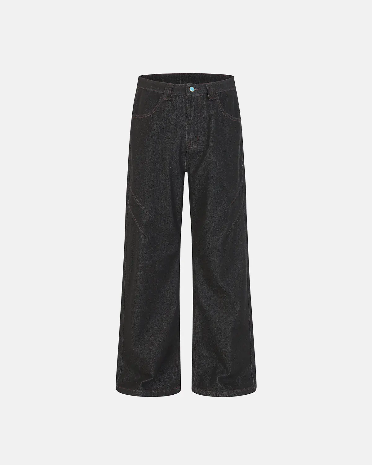 Stitching Deconstructed Raw Bootcut Jeans | Inflation Streetwear