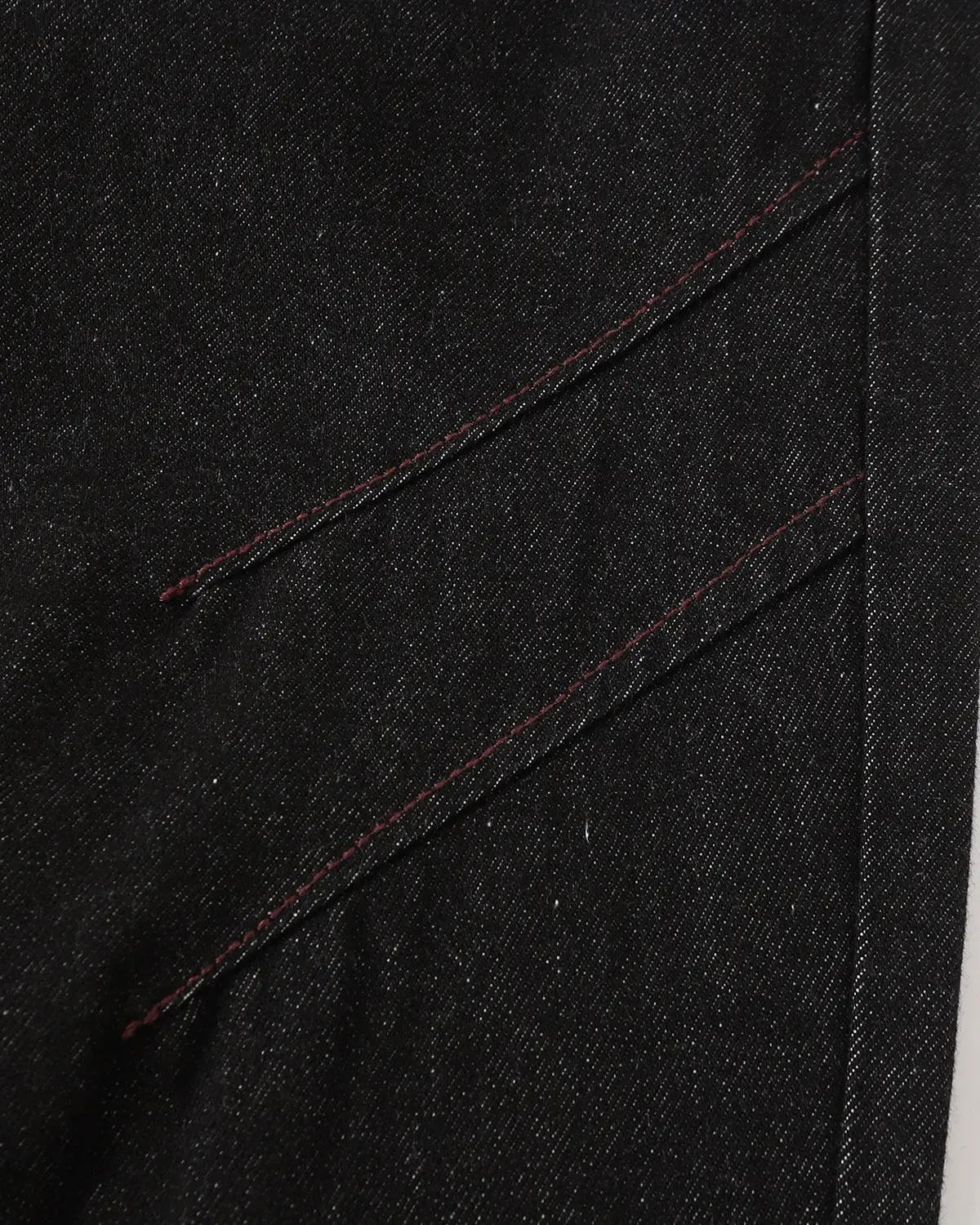 Stitching Deconstructed Raw Bootcut Jeans | Inflation Streetwear - Image 6