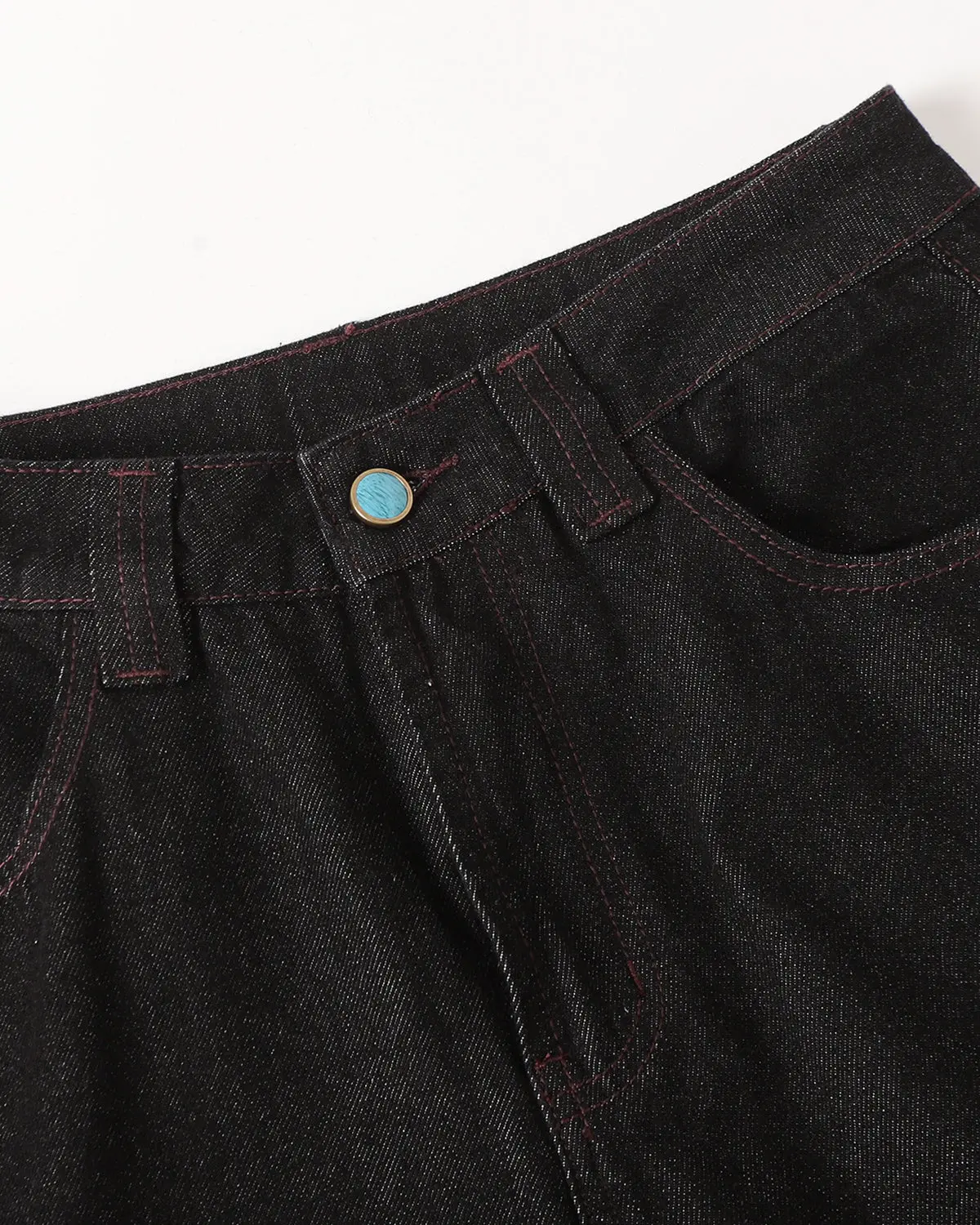 Stitching Deconstructed Raw Bootcut Jeans | Inflation Streetwear - Image 8