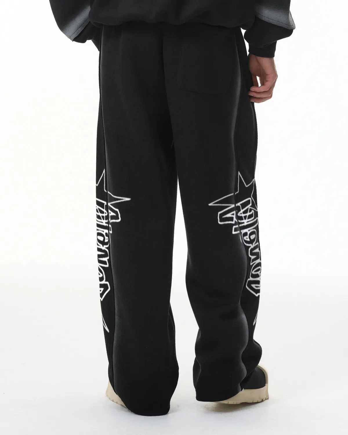 Stitching Spray-Painted Graffiti Sweatpant | Inflation Streetwear - Image 5