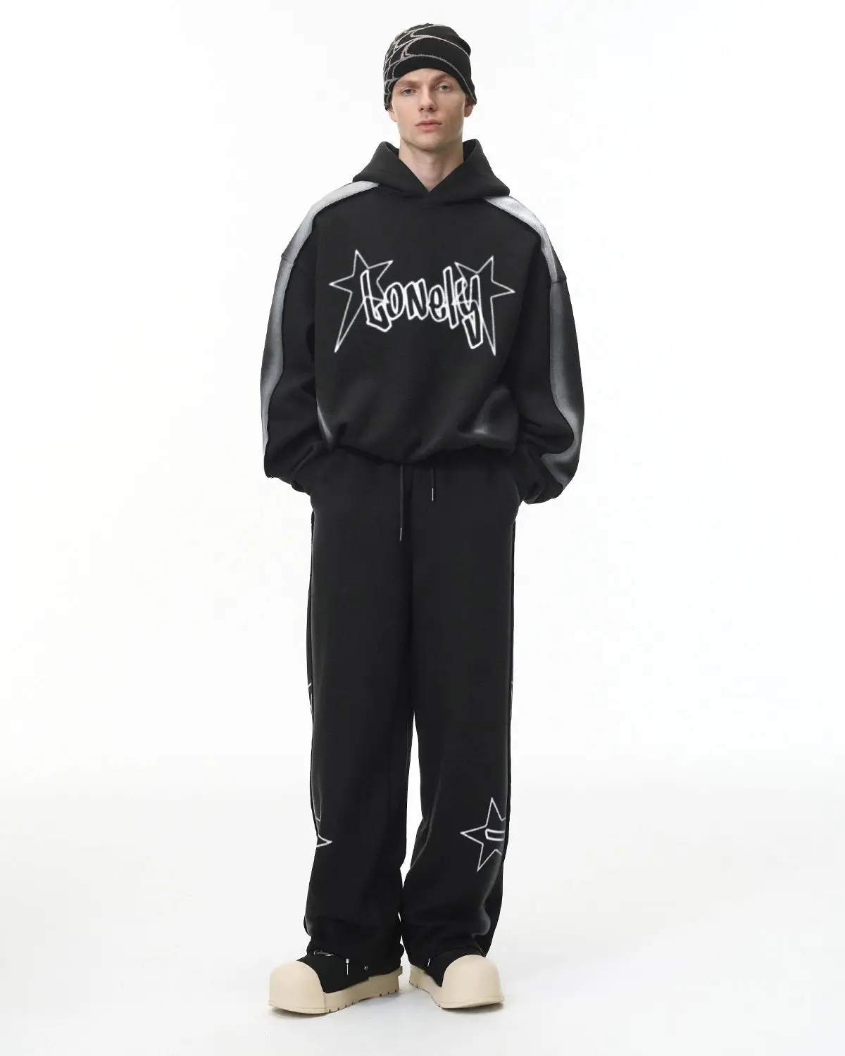 Stitching Spray-Painted Graffiti Sweatpant | Inflation Streetwear - Image 6