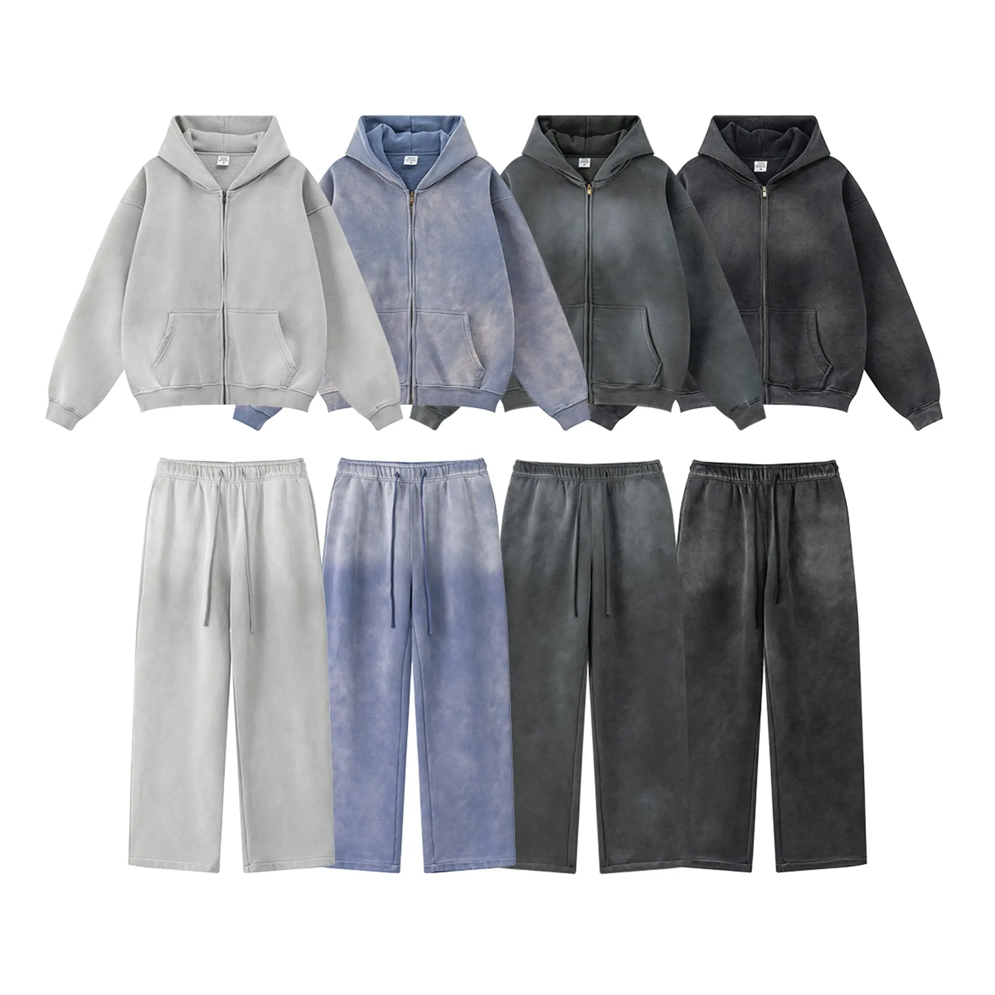 Straight-Leg Acid Wash Sweatpants | Inflation Streetwear - Image 12