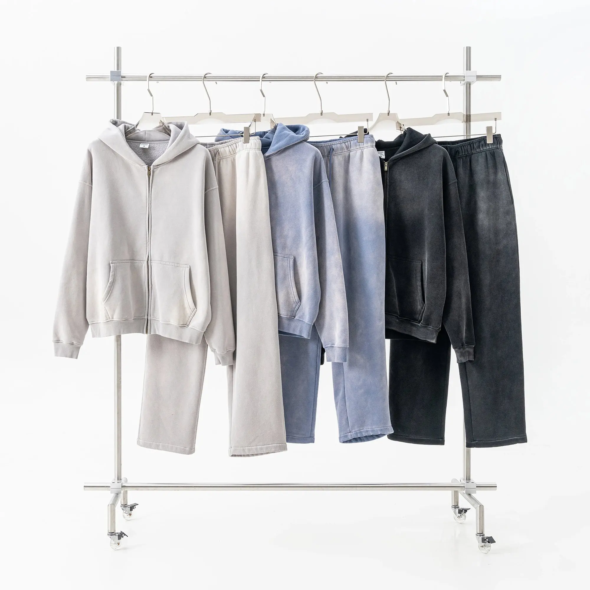 Straight-Leg Acid Wash Sweatpants | Inflation Streetwear - Image 13