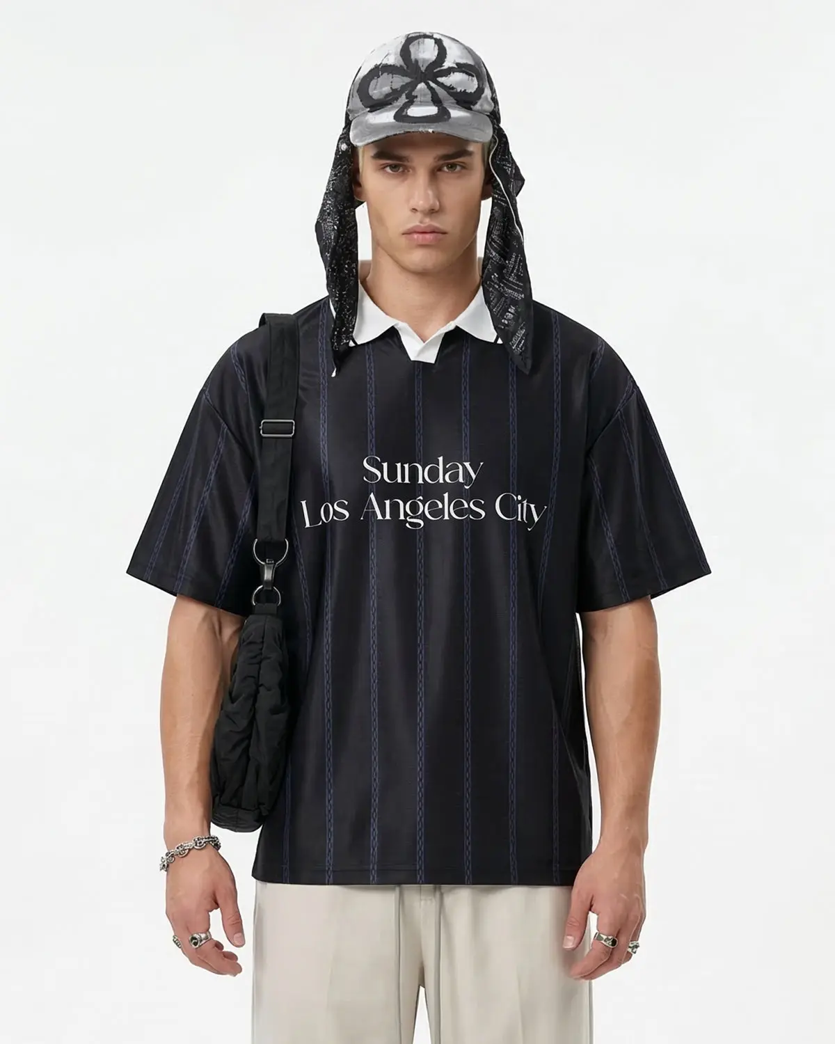 Vintage Striped Polo Jersey | Inflation Streetwear - Image 5