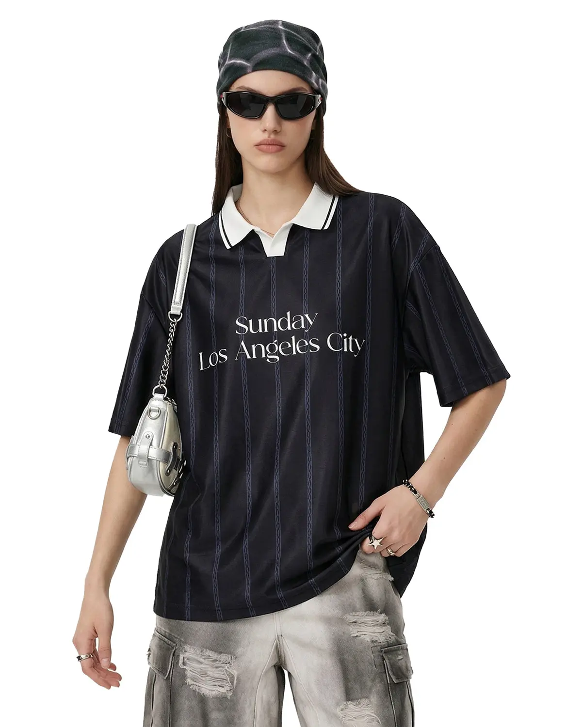 Vintage Striped Polo Jersey | Inflation Streetwear - Image 6