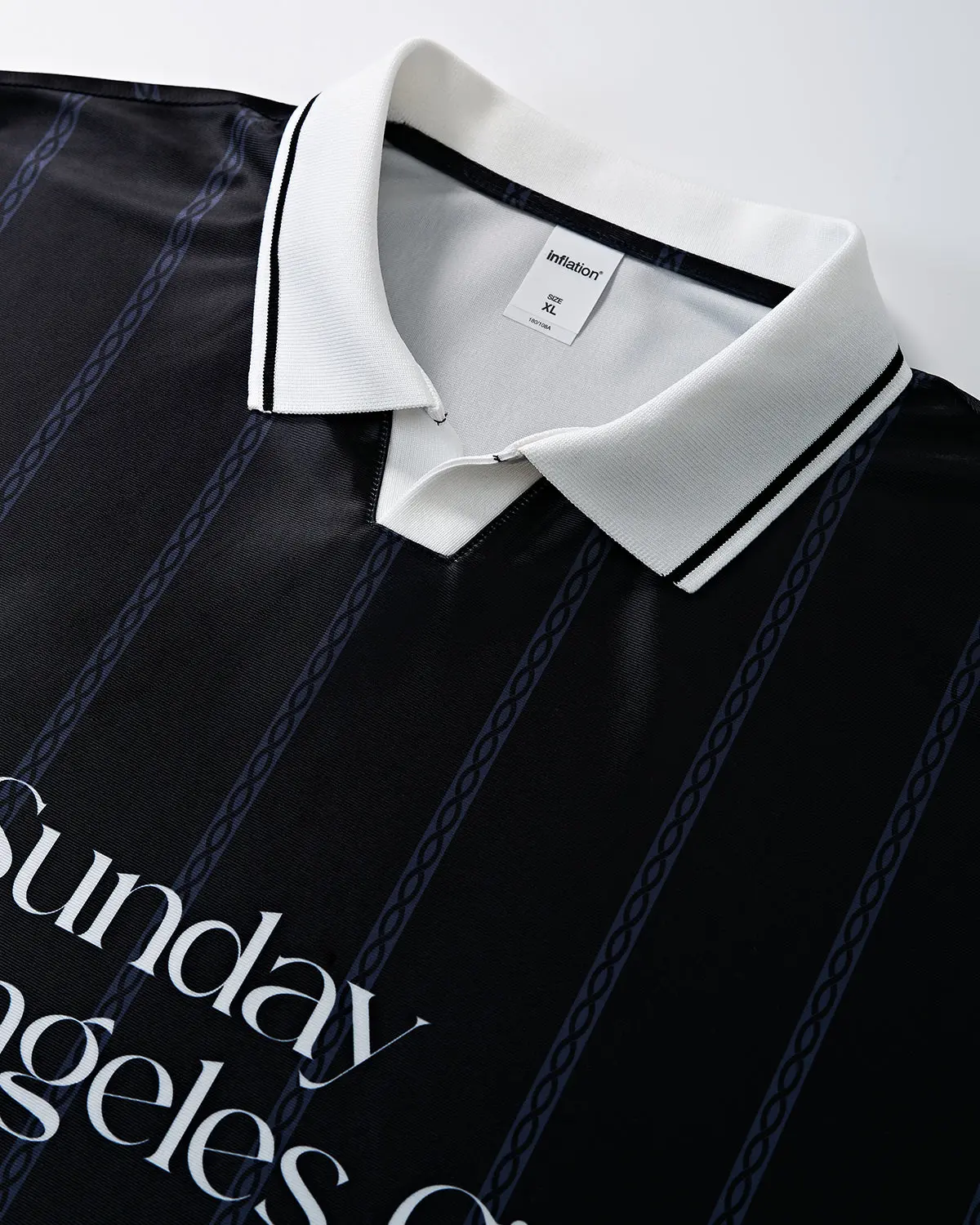 Vintage Striped Polo Jersey | Inflation Streetwear - Image 8