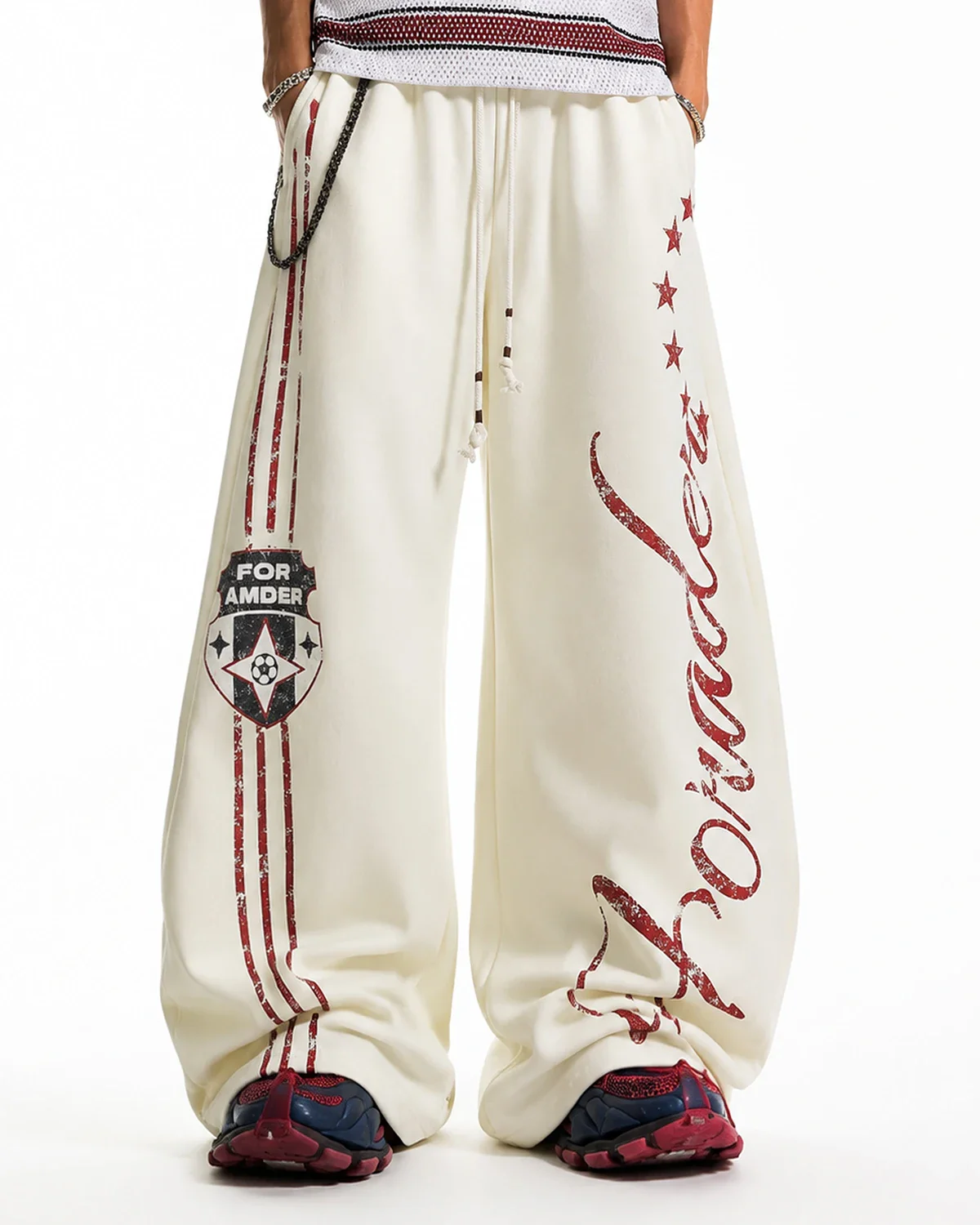 Striped Graphic Barrel Sweatpants | Inflation Streetwear - Image 3