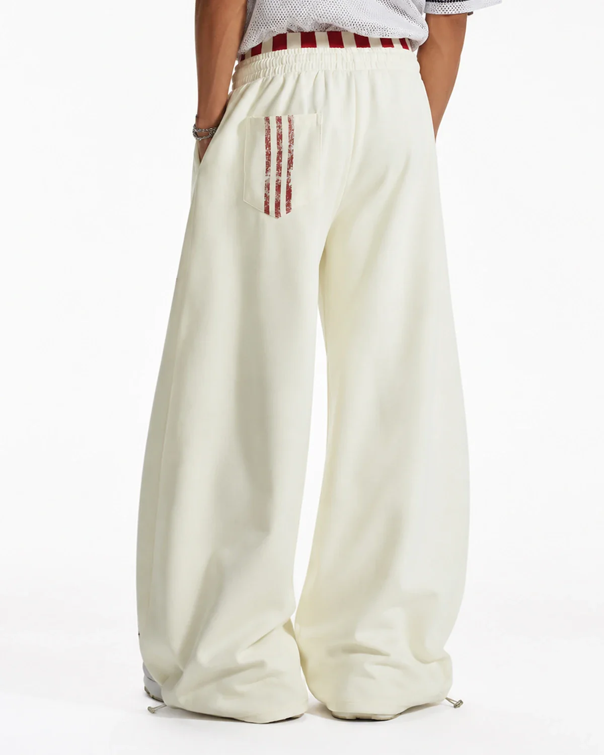 Striped Graphic Barrel Sweatpants | Inflation Streetwear - Image 4