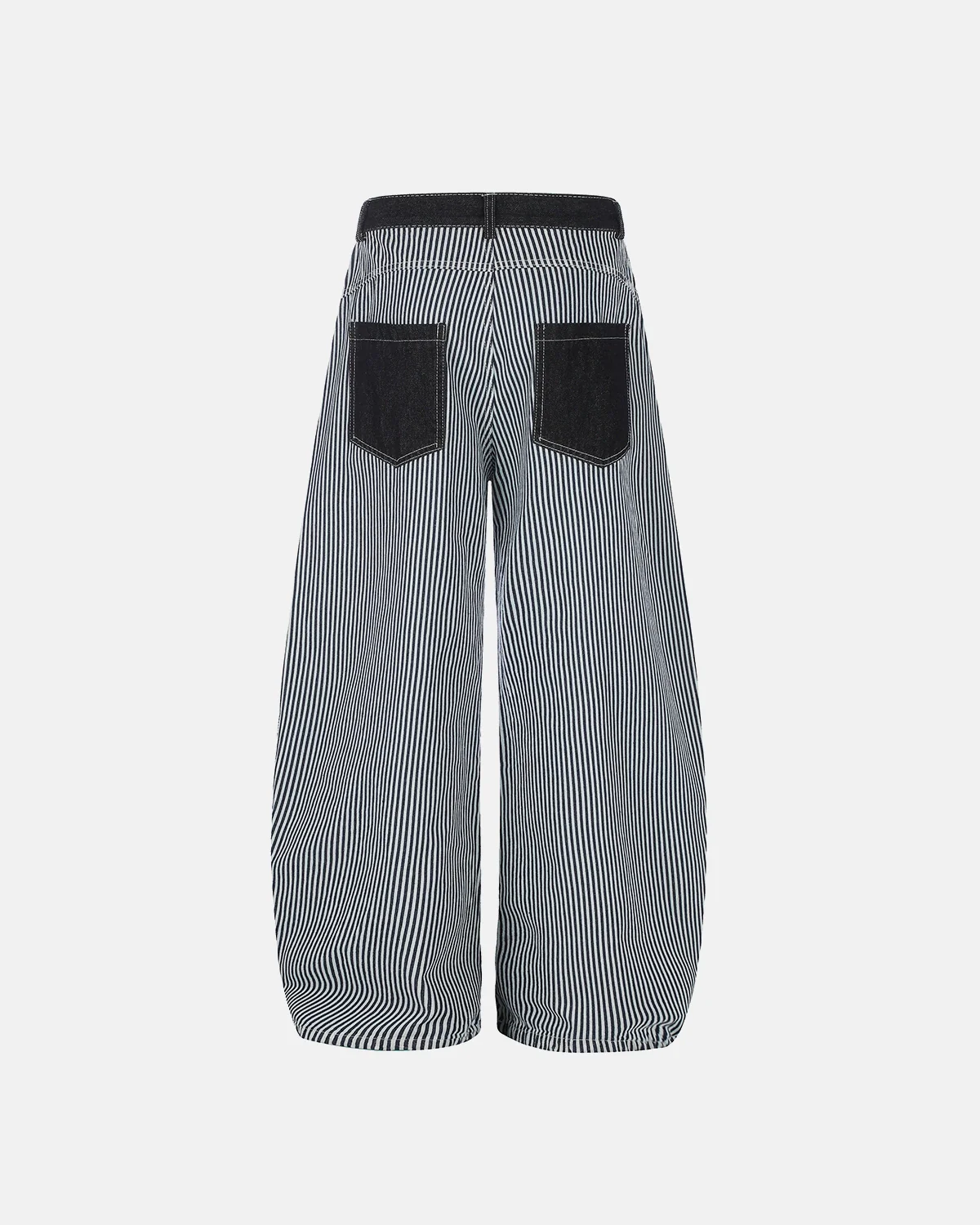 Striped Patch Pocket Baggy Jeans | Inflation Streetwear - Image 7